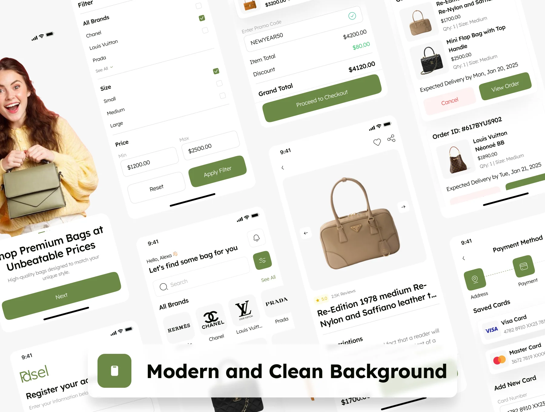 Pasel - Bag Store Ecommerce App UI Kit 2