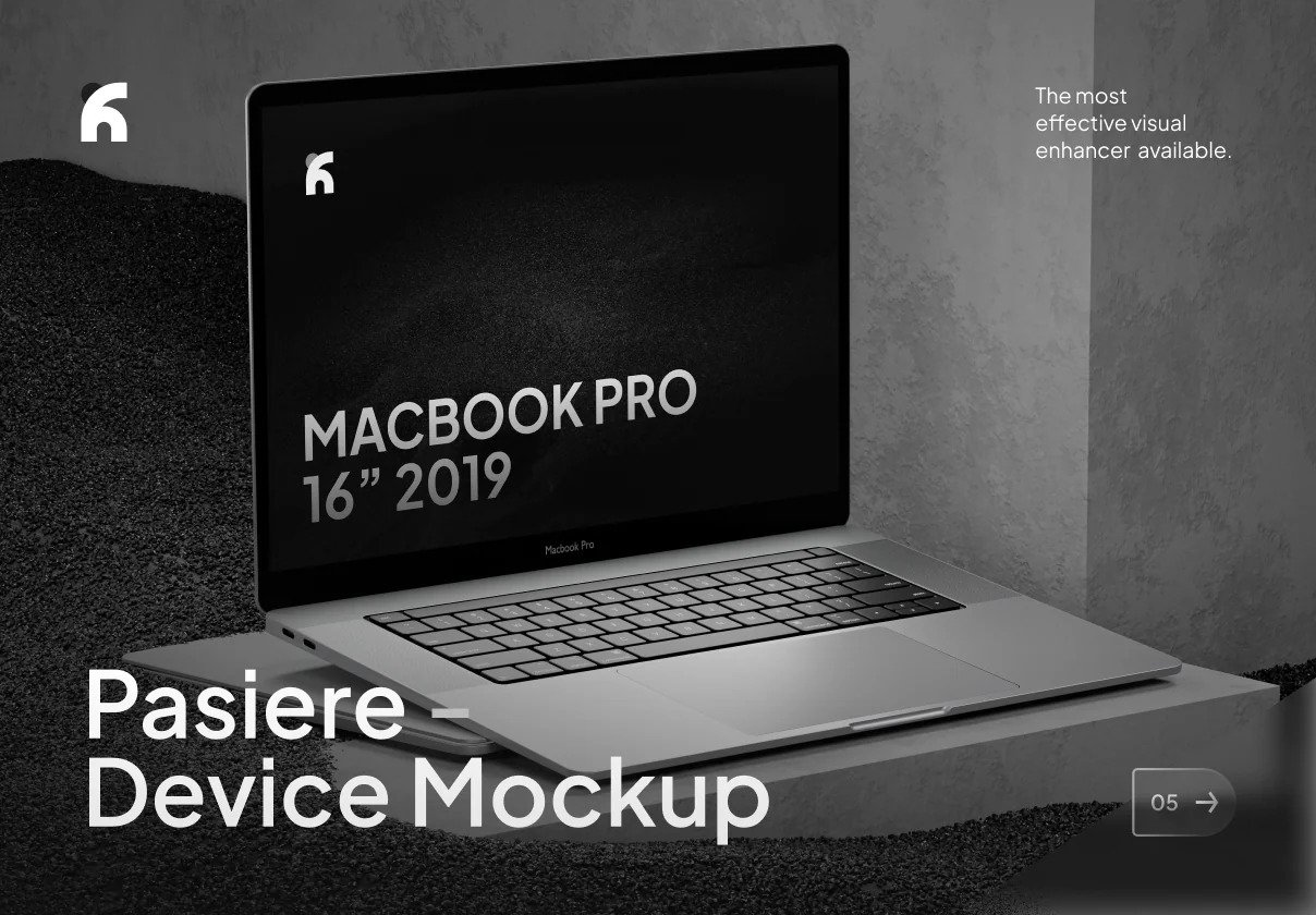 Pasiere - Macbook Pro Sand Mockups