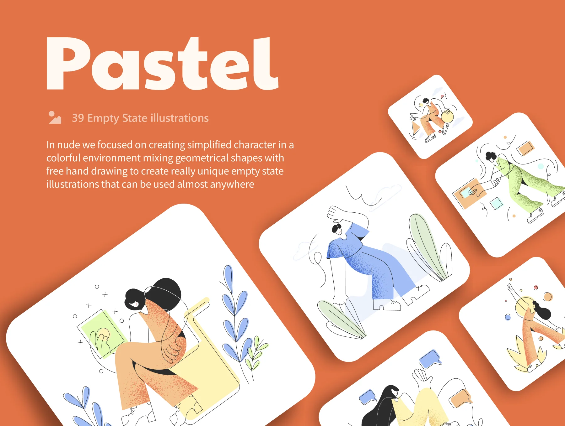 Pastel illustrations