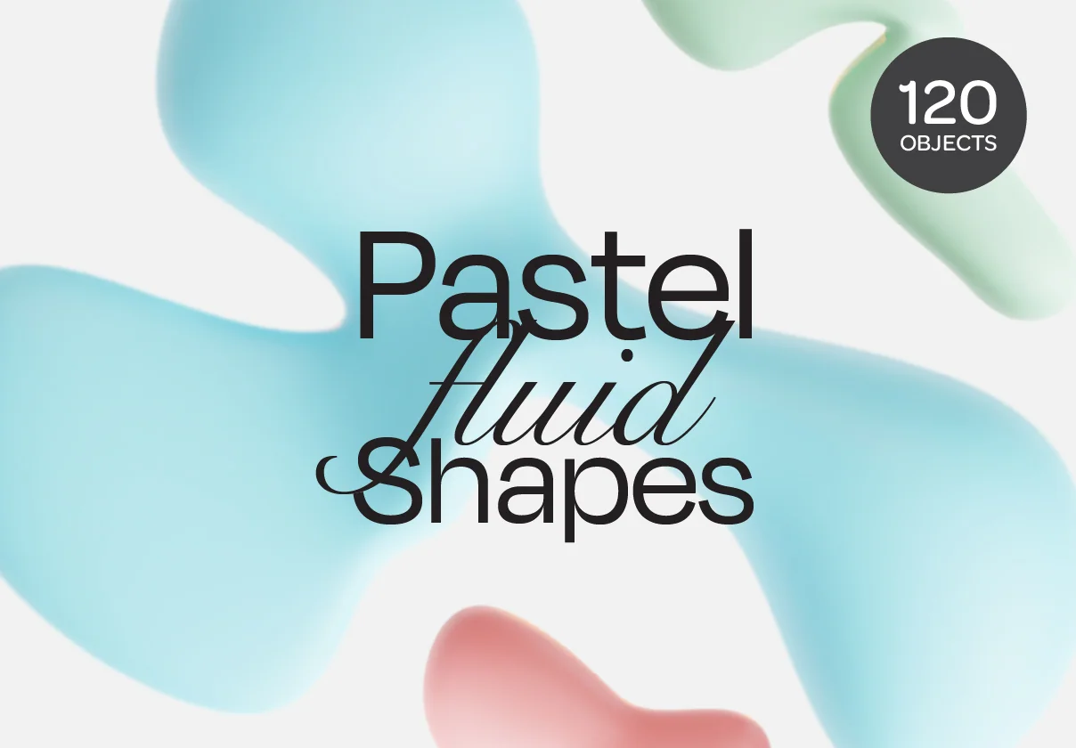 Pastella - 3D Pastel Fluid Shapes