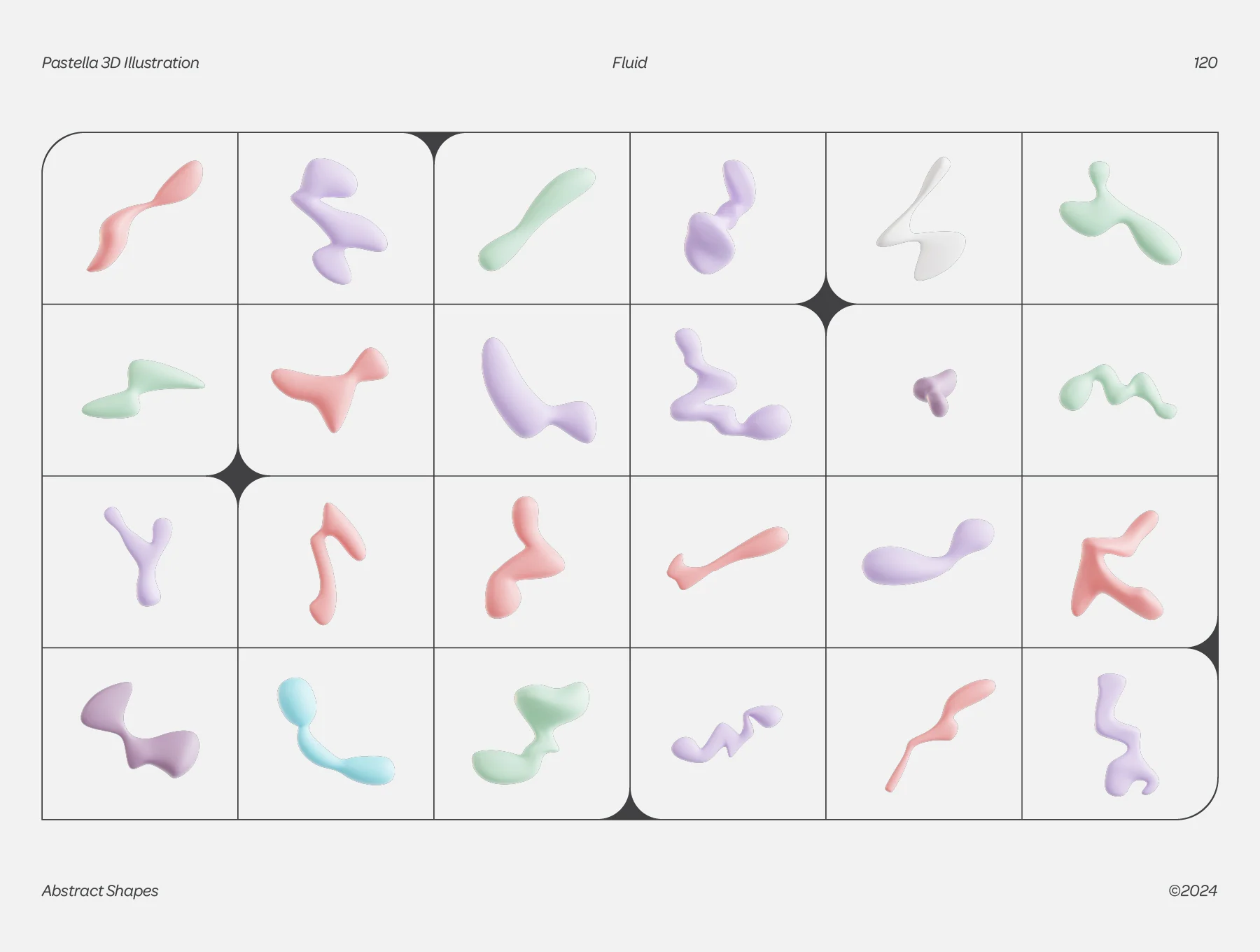 Pastella - 3D Pastel Fluid Shapes 7