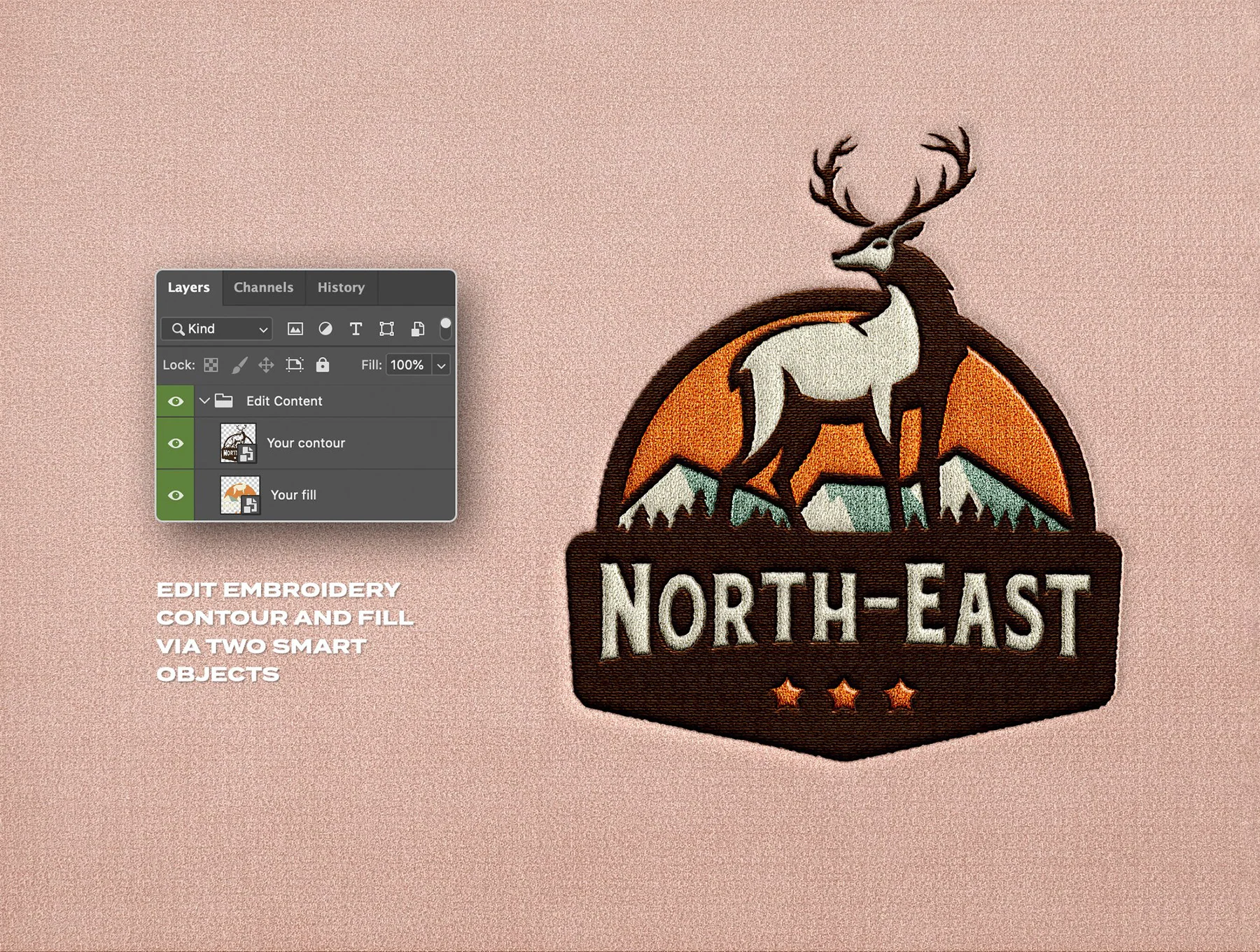 Patch Embroidery Mockup 2