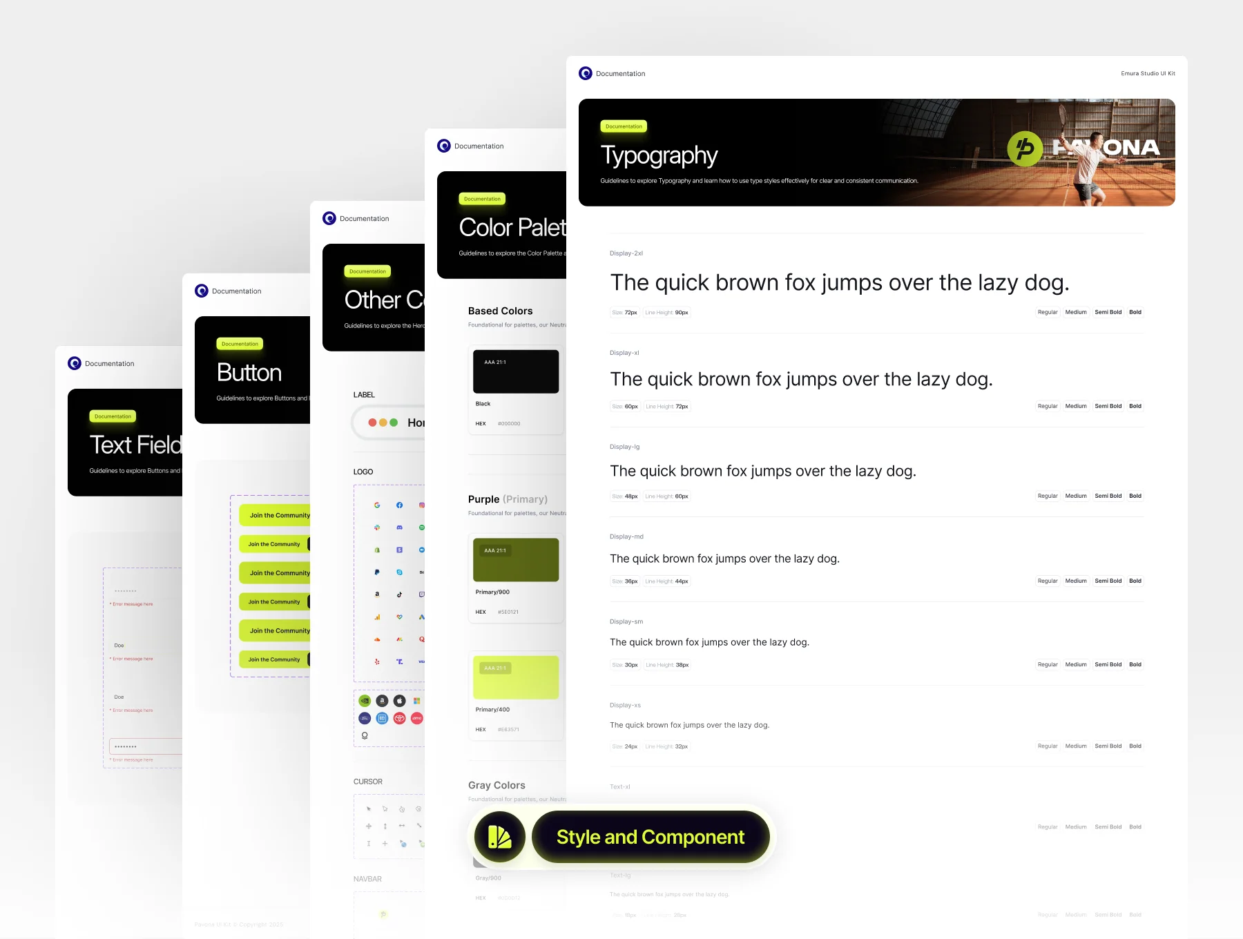 Pavona -  Tennis Web UI Kit 5