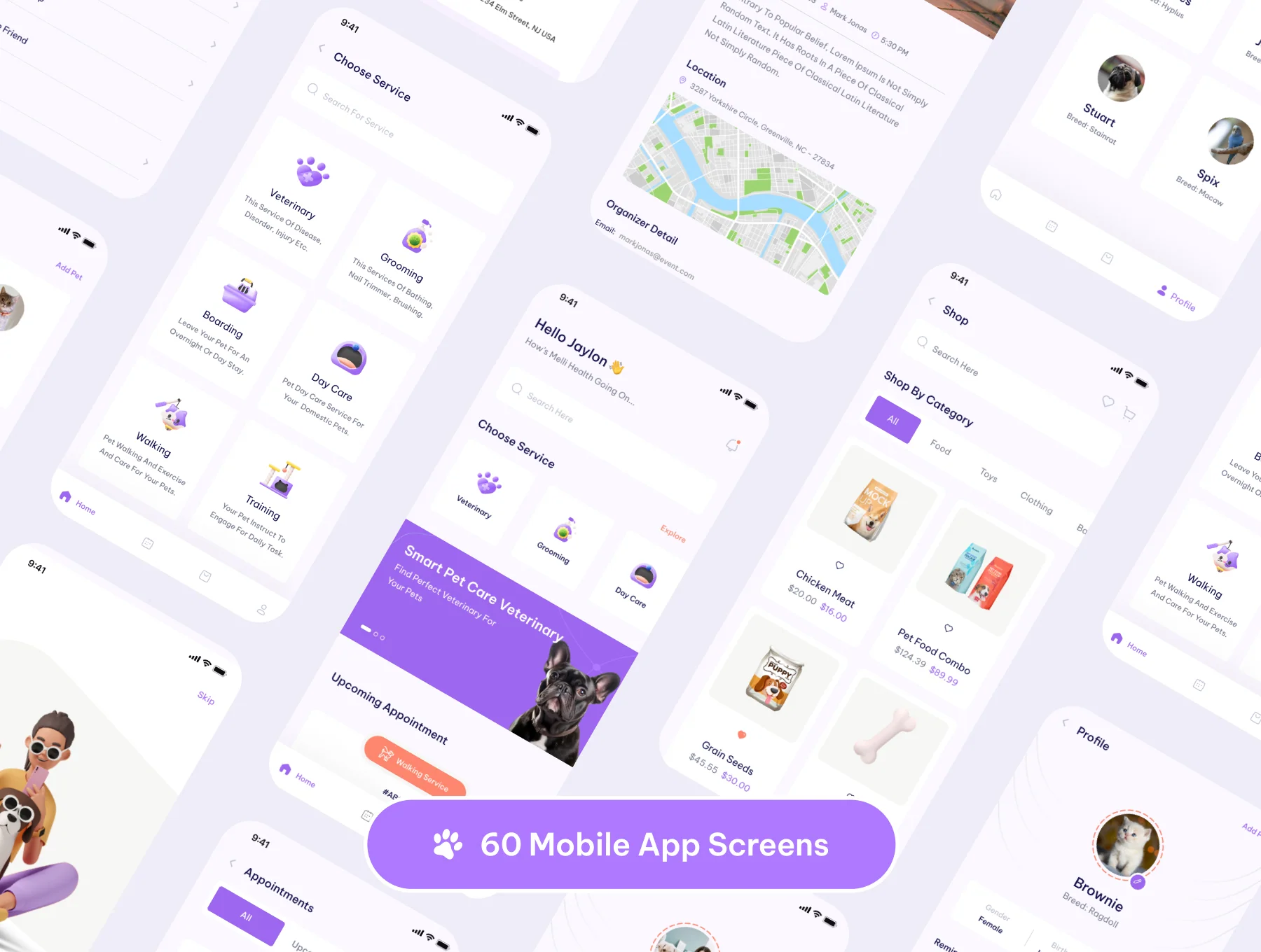 Pawlly - Pet Care App & Dashboard UI Kit 4