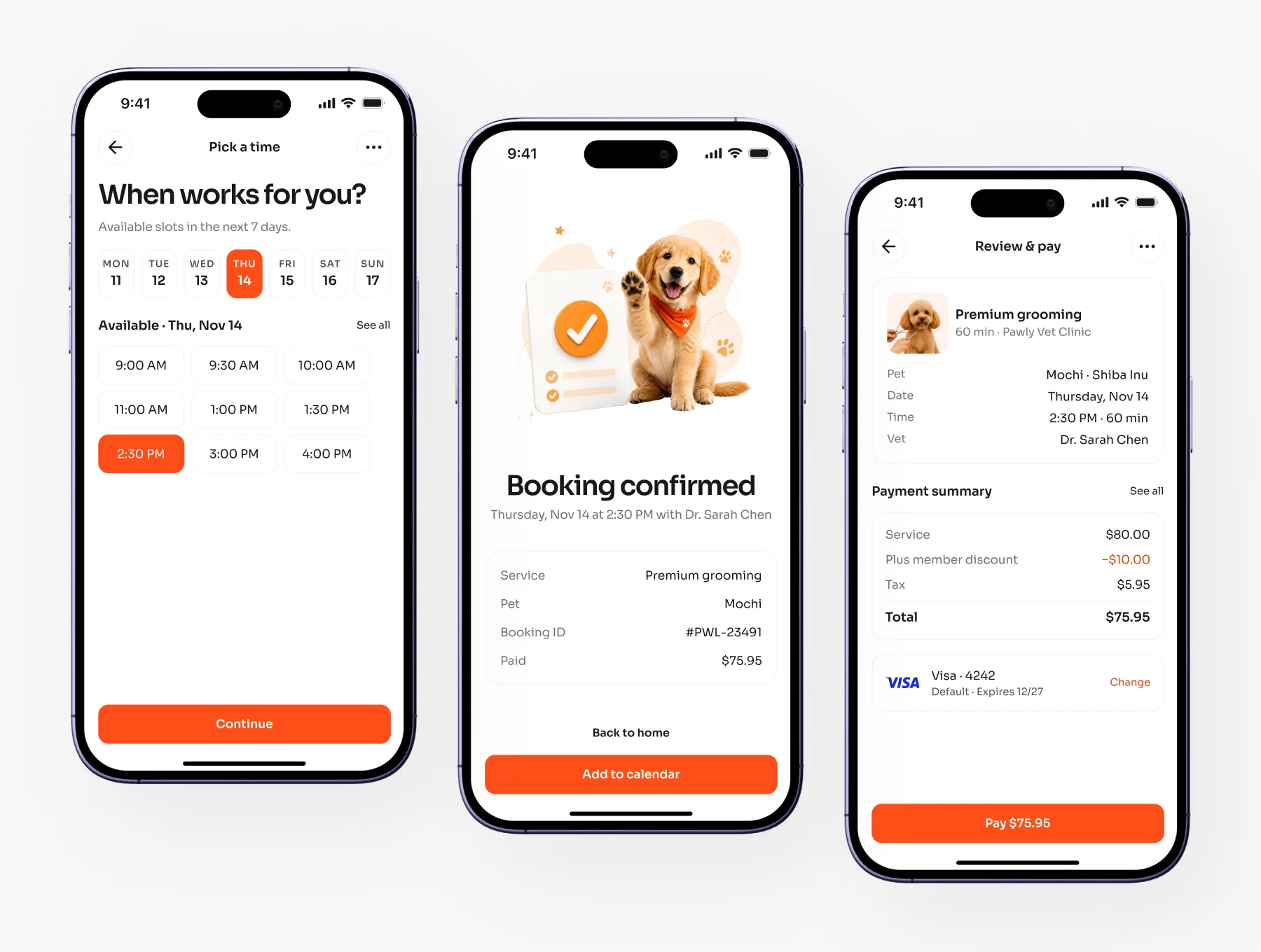 Pawly - Pet Care Mobile App UI Kit 10