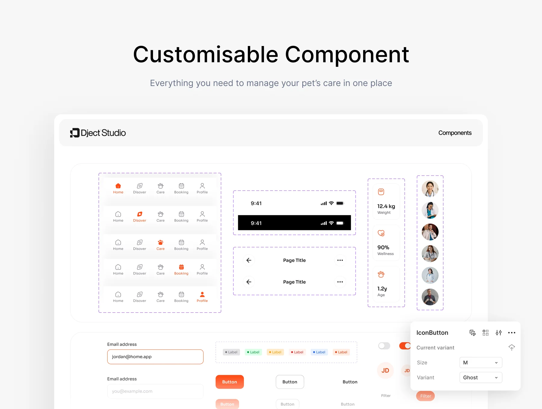 Pawly - Pet Care Mobile App UI Kit 4