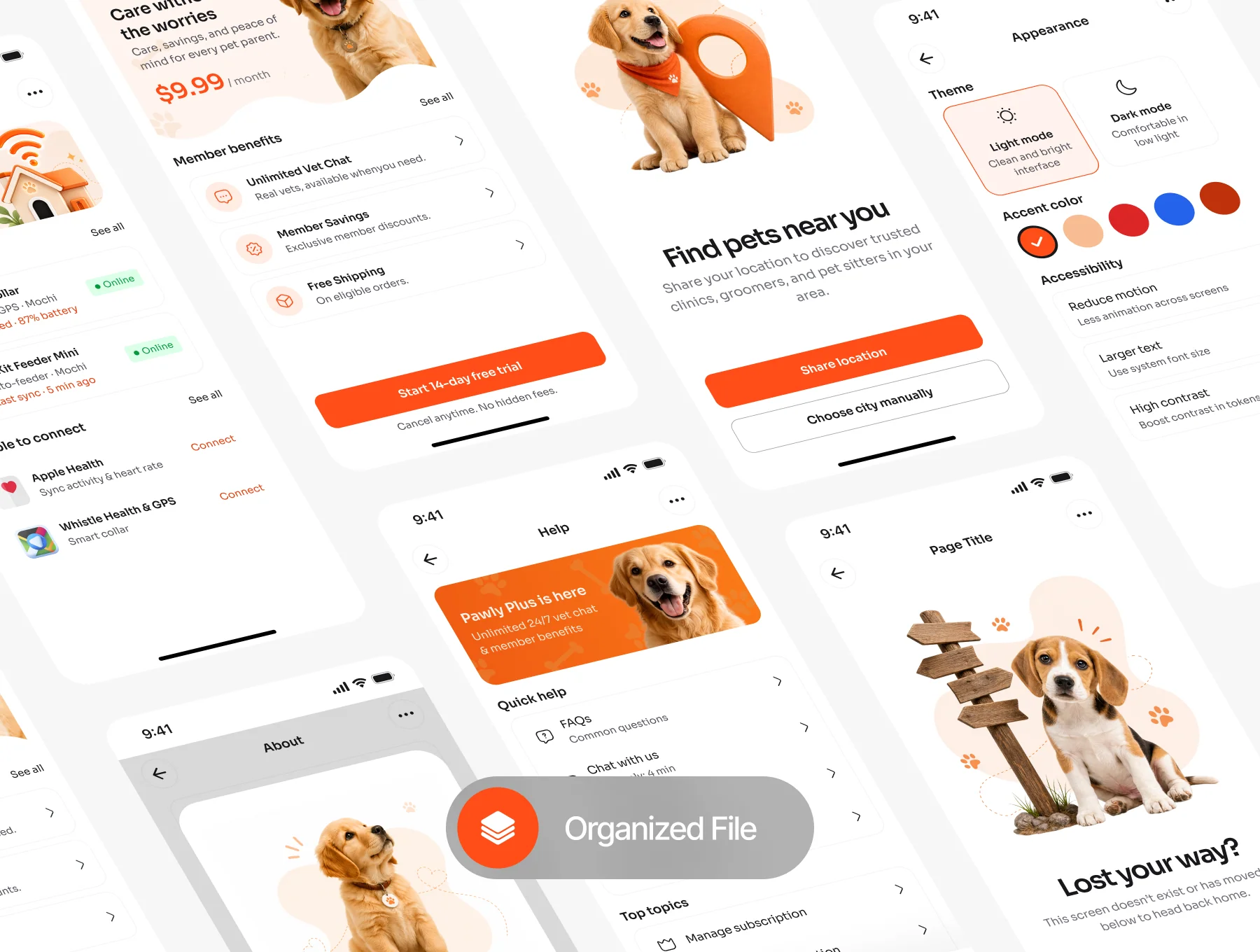 Pawly - Pet Care Mobile App UI Kit 7