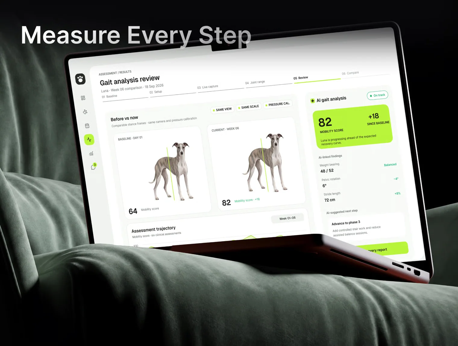 PawMotion — AI Pet Rehabilitation Web App UI Kit 6