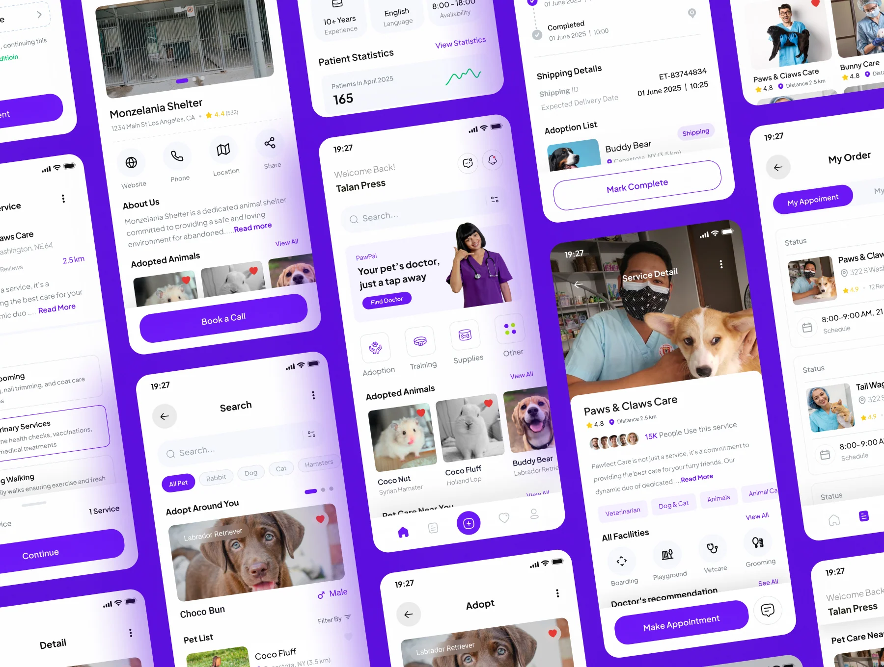 PawPal  - Pet Adoption and Care Mobile App UI Kit 5