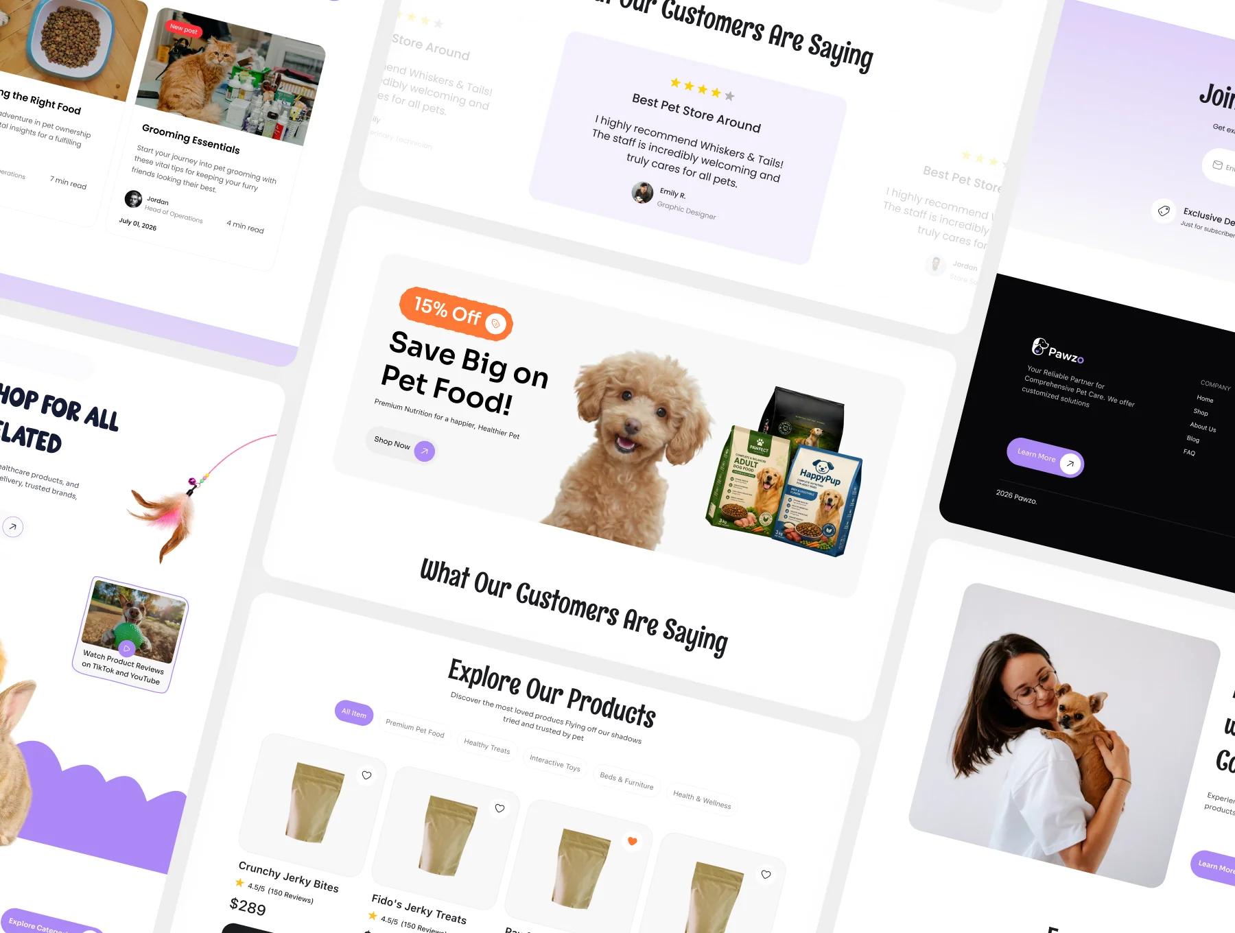 Pawzo – Modern Pet Care E-commerce Web App UI Kit 4