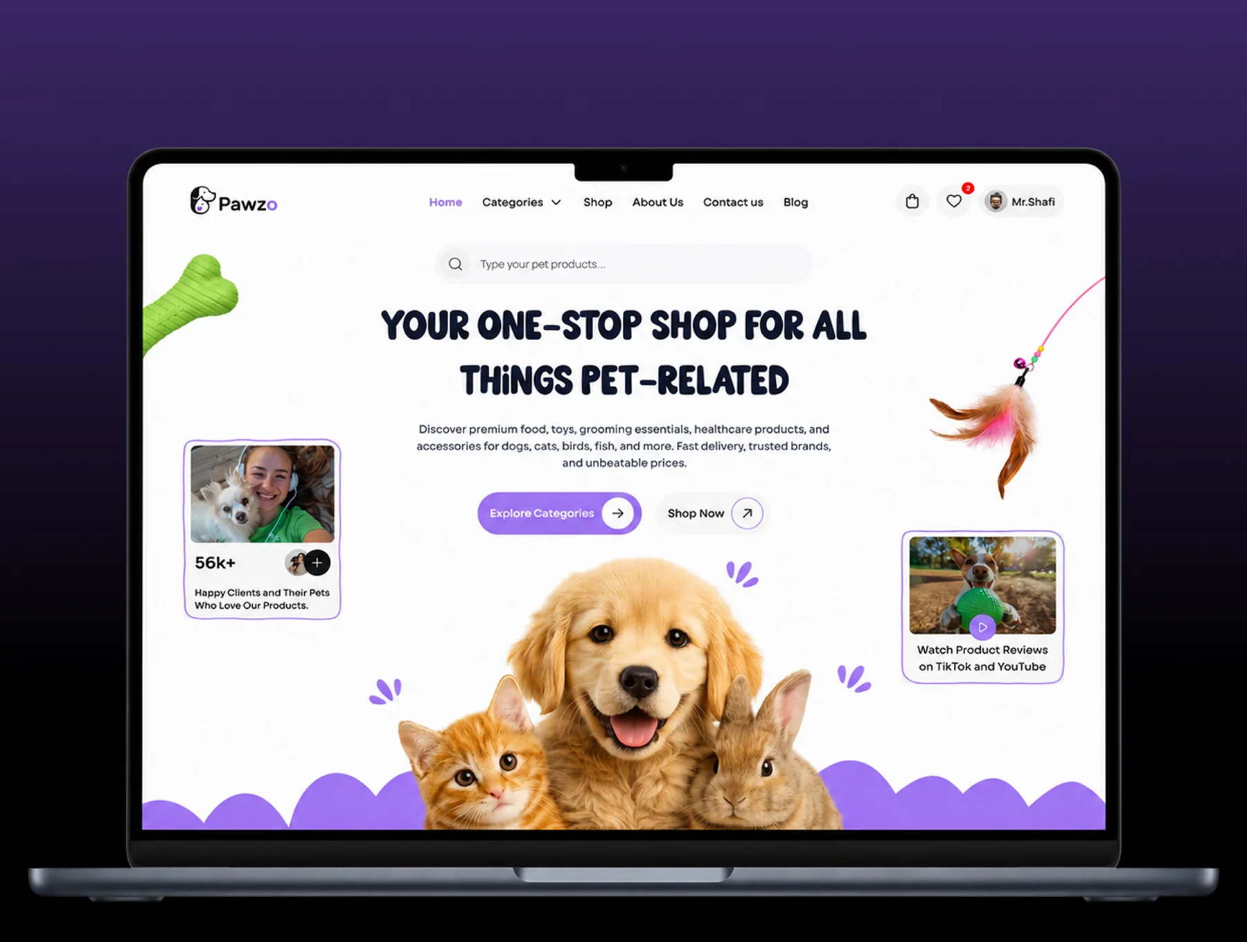 Pawzo – Modern Pet Care E-commerce Web App UI Kit 5