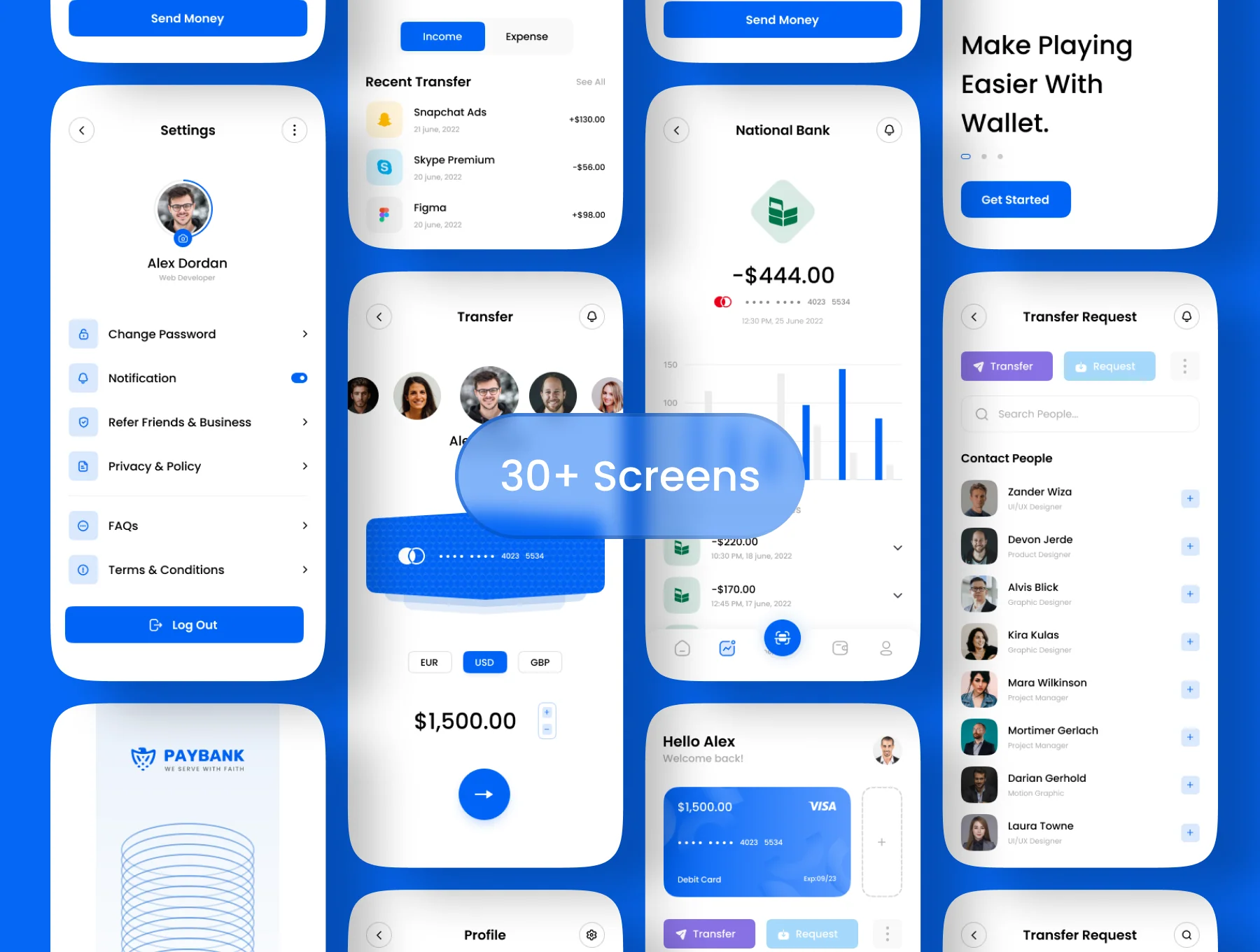 Paybank - Mobile Banking App UI Kit 2