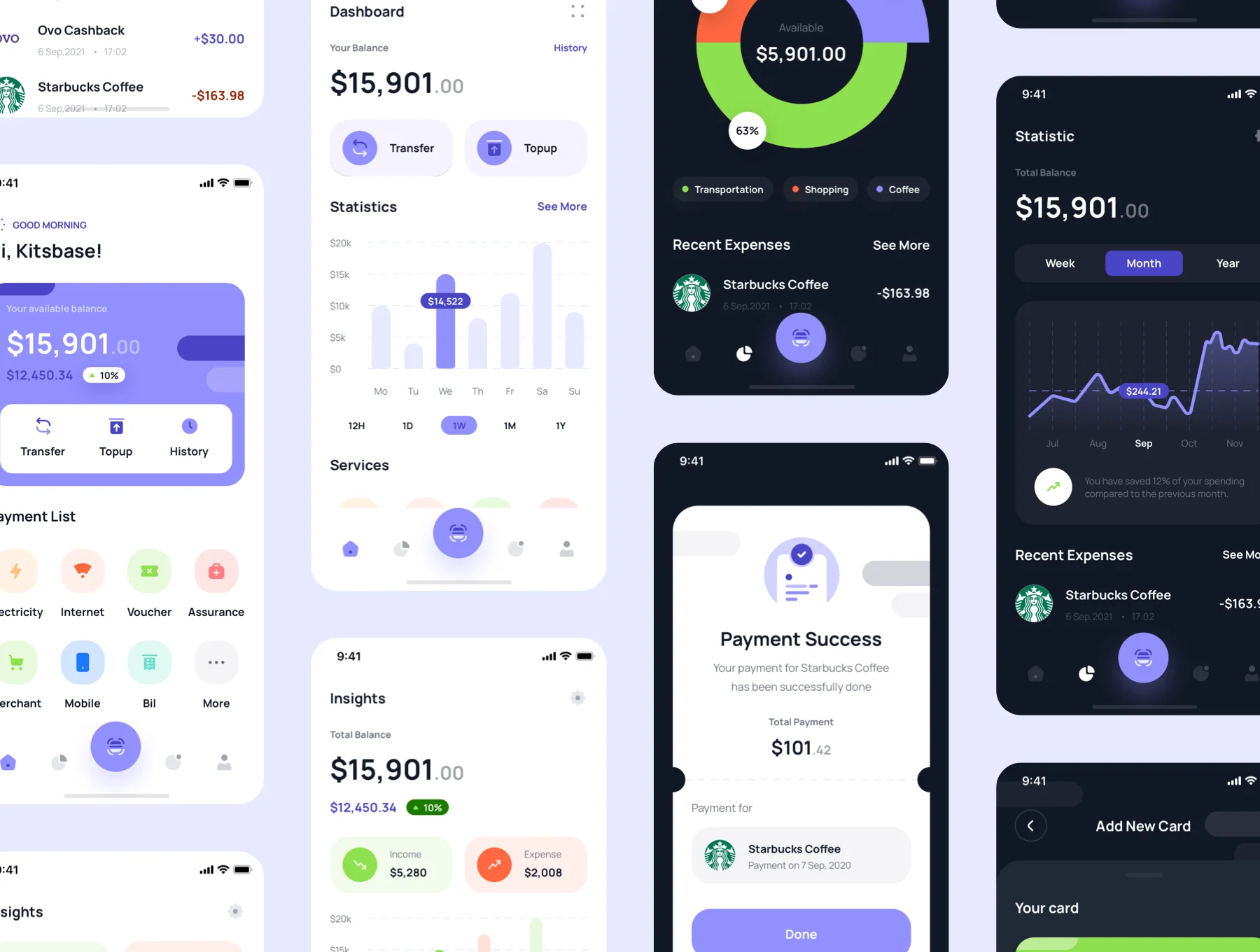 Paybase - Finance App UI Kits 2