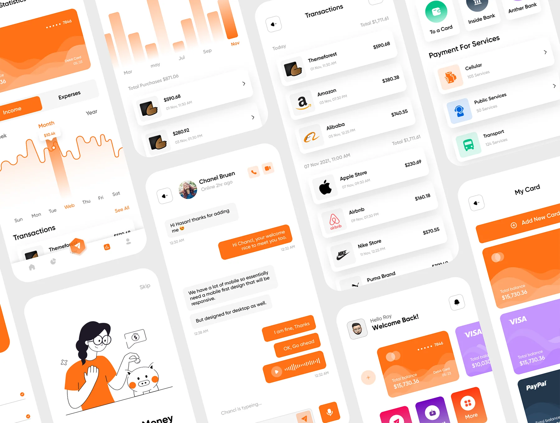 Paydil - Mobile banking app UI kit 5