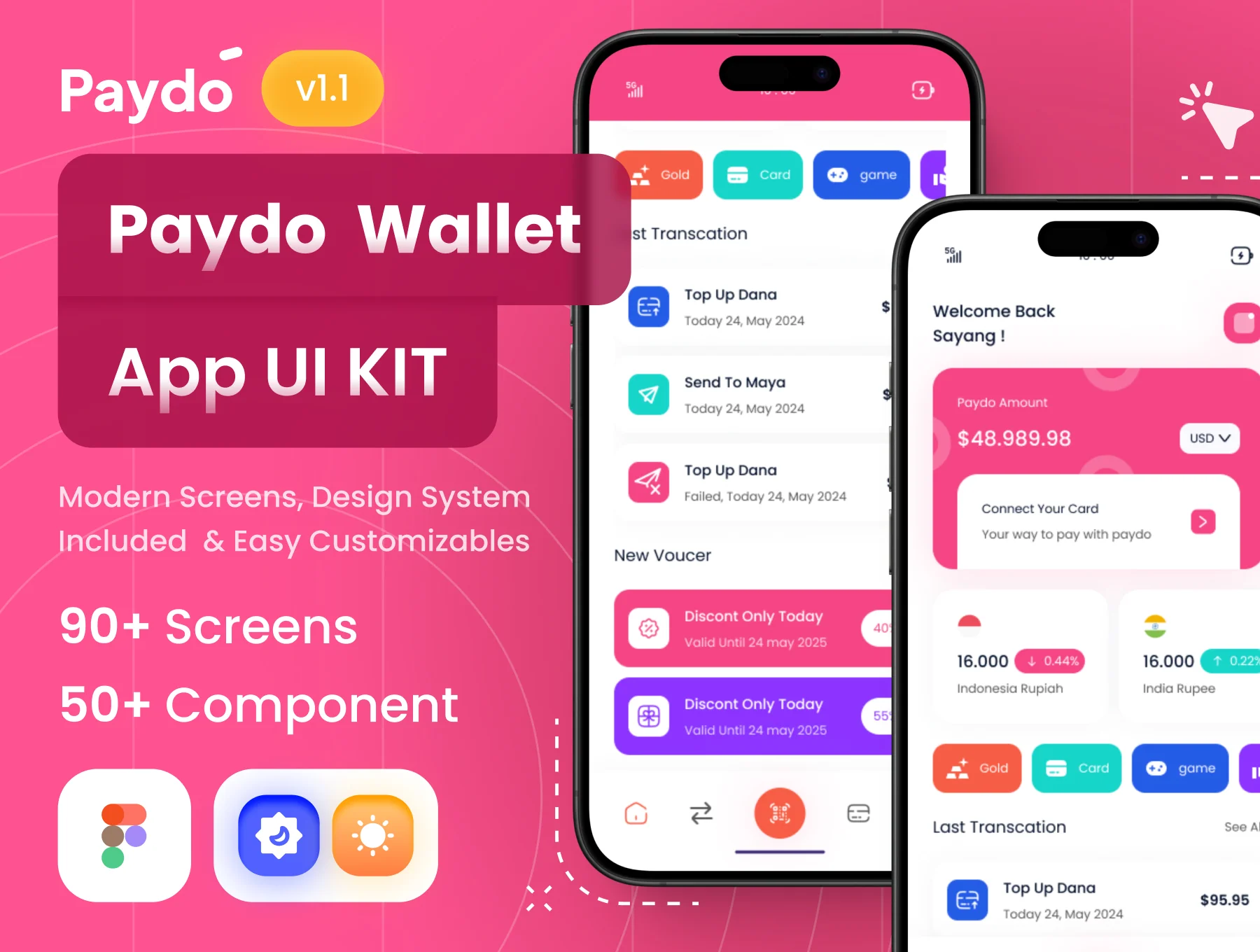 Paydo - Digital Wallet App UI Kit