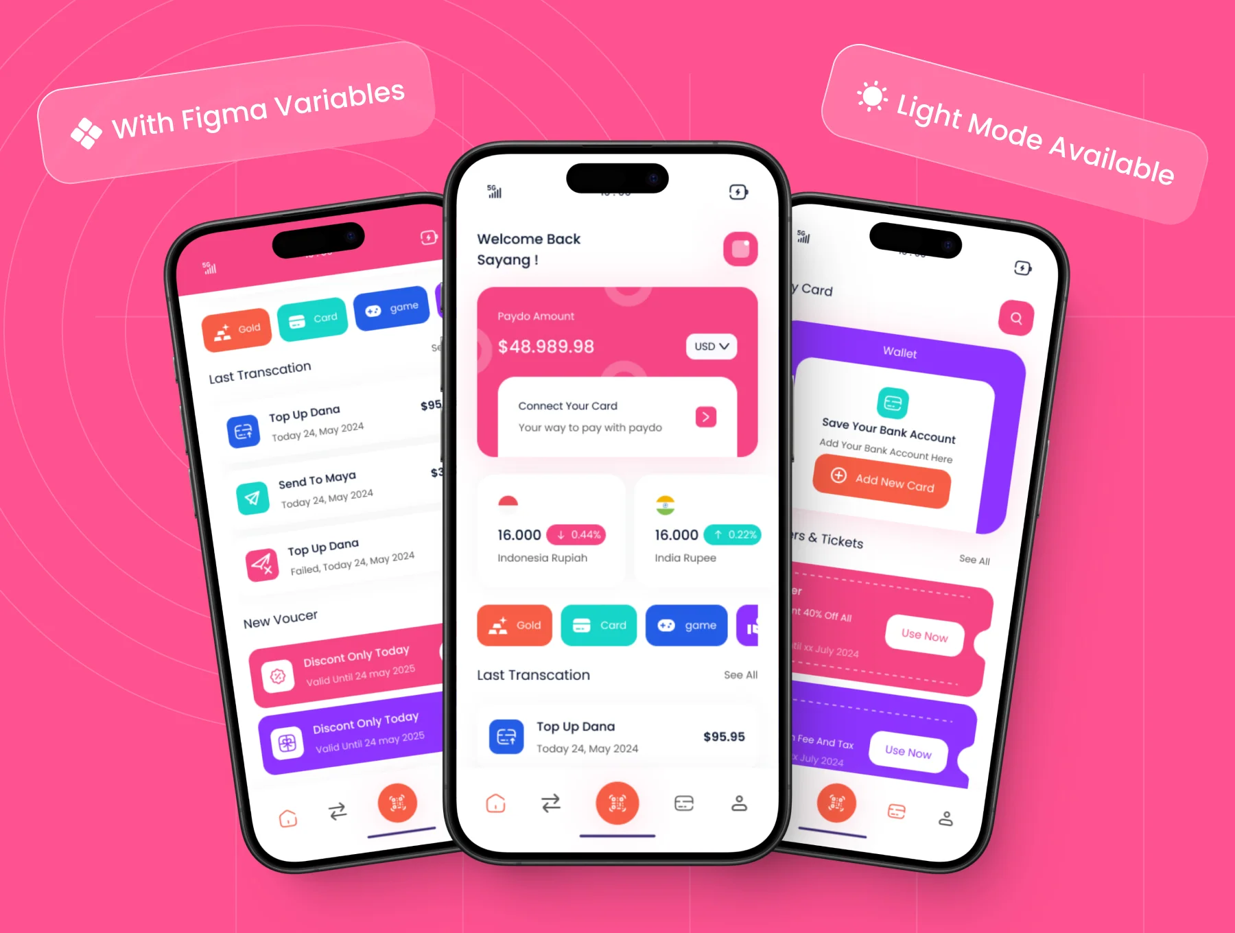Paydo - Digital Wallet App UI Kit 5