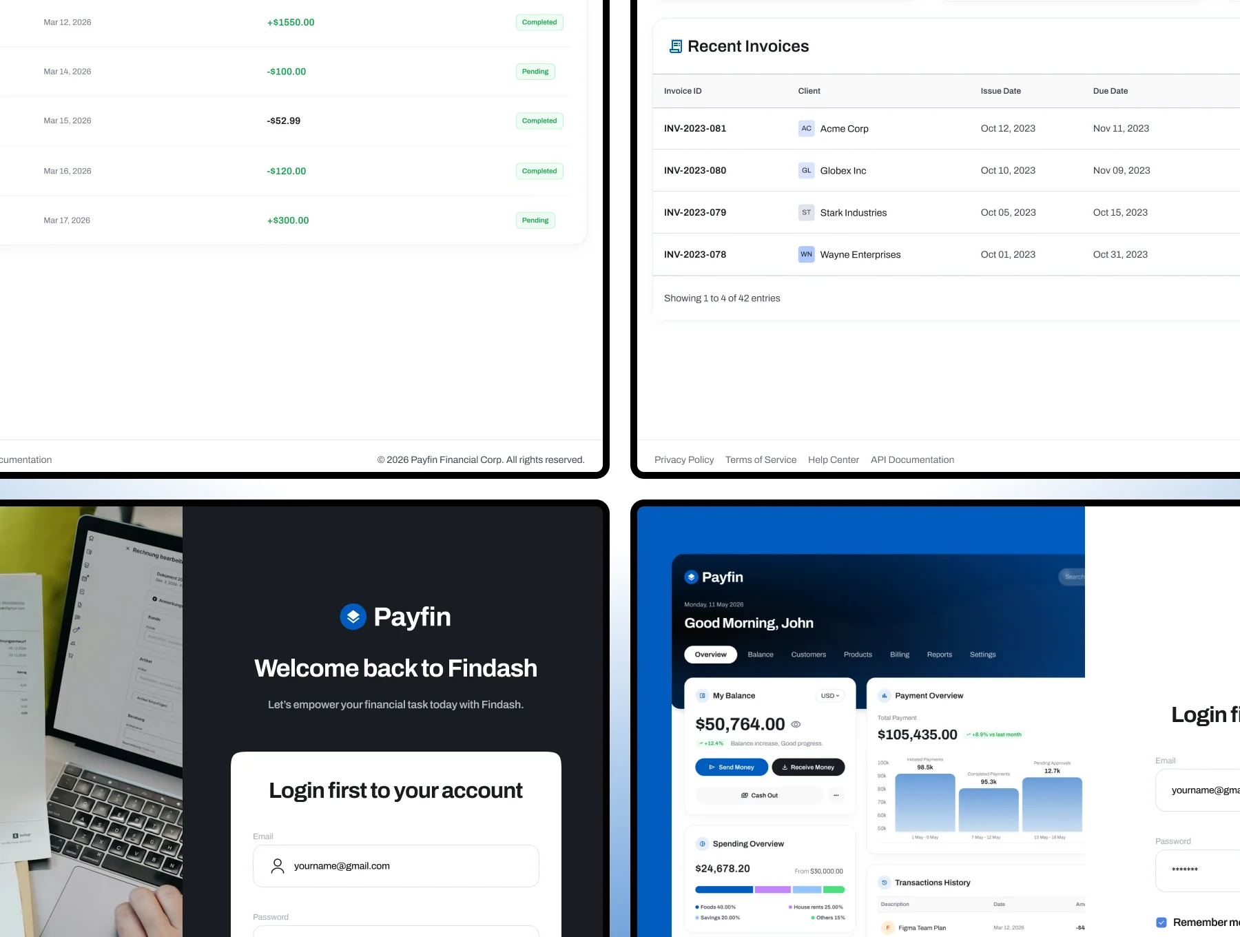 Payfin - Finance Management Dashboard UI Kit 3