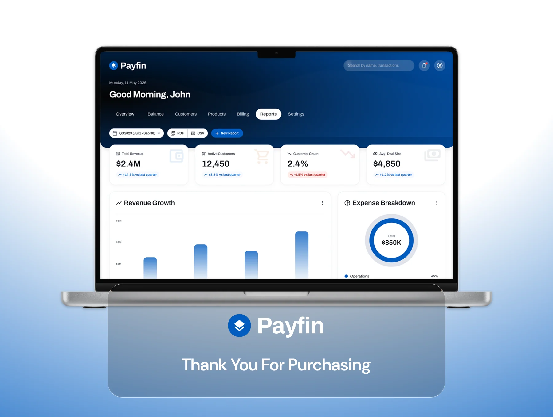 Payfin - Finance Management Dashboard UI Kit 6