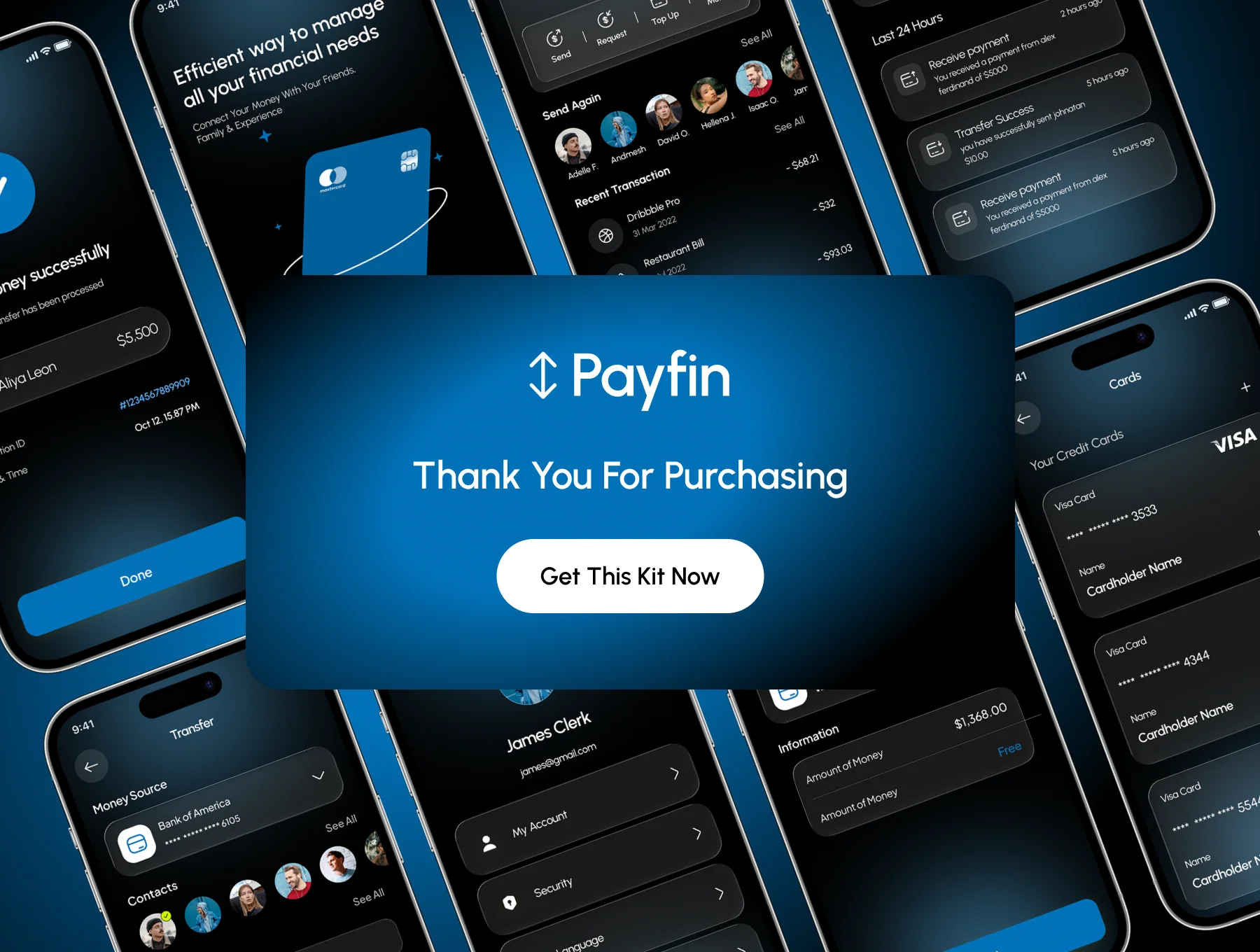 Payfin - Finance & Wallet App UI Kit 6