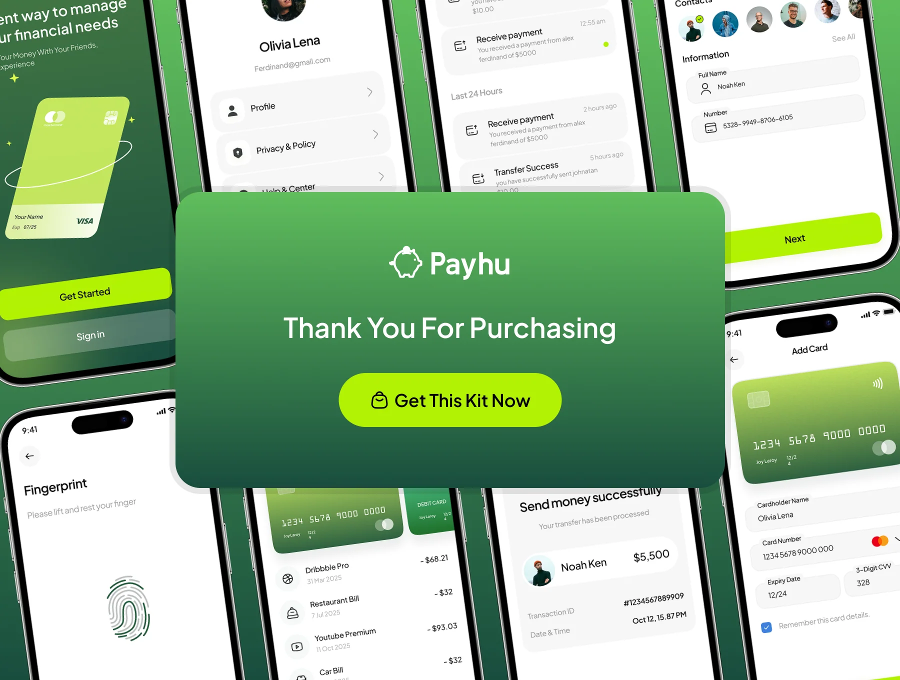 Payhu - Finance Mobile App UI Kit 6