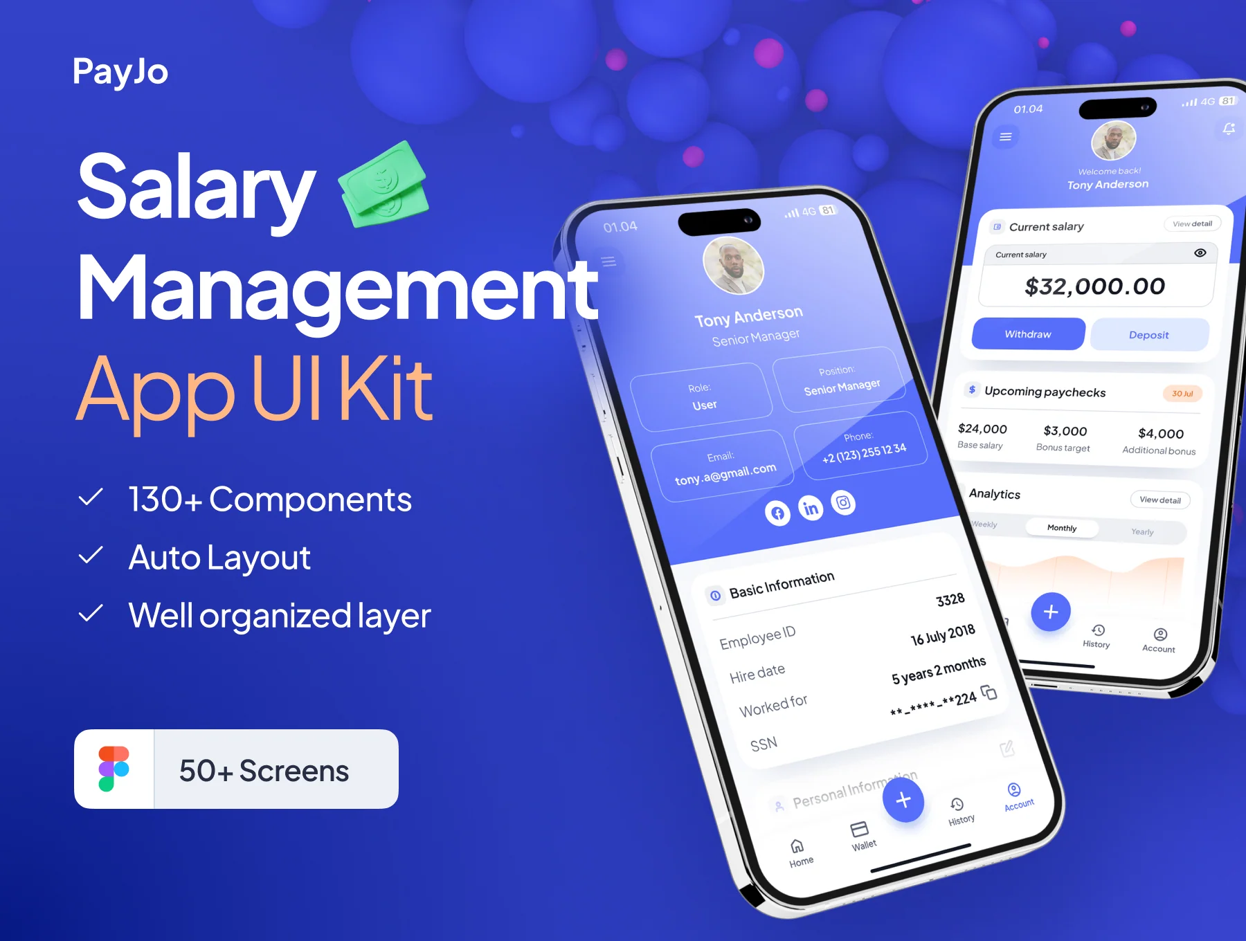 PayJo Salary Management App UI Kit