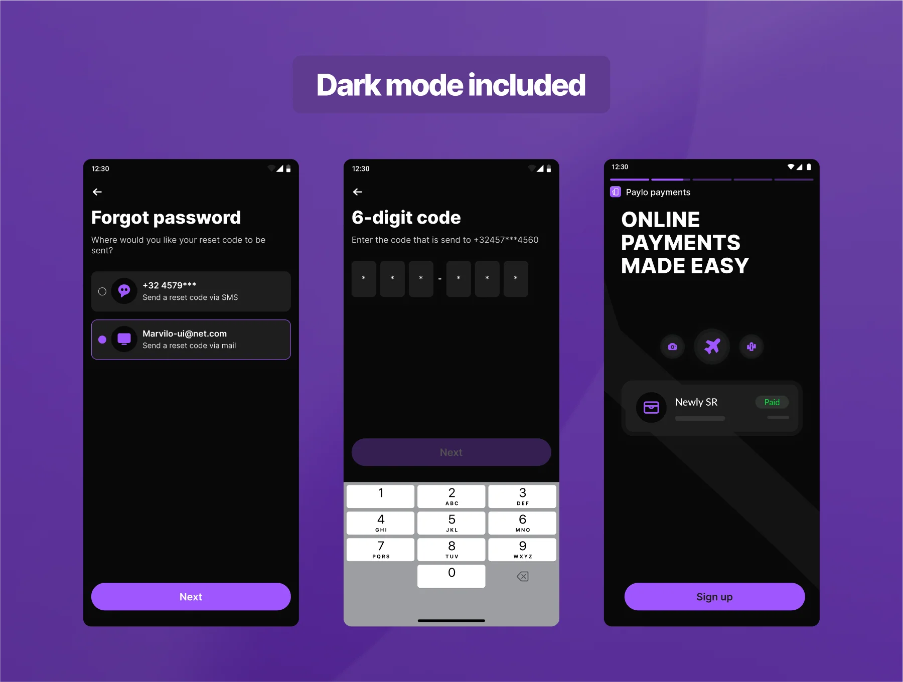 Finance & Payment App UI Kit 6
