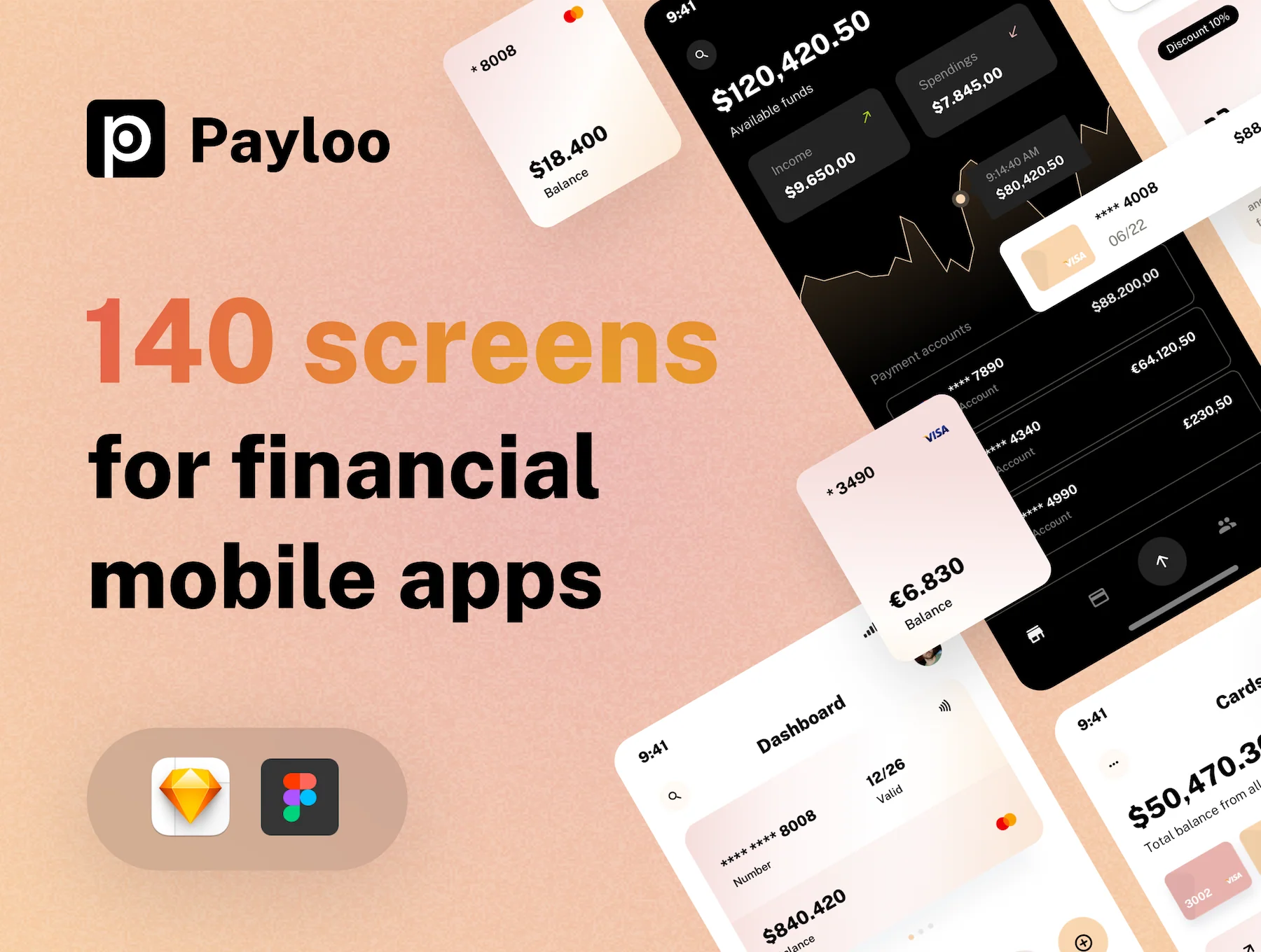 PayLoo - UI kit for Finance Mobile Apps