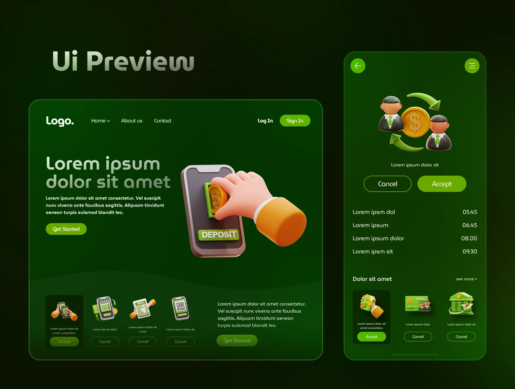Payment Method 3D Icon Set 5