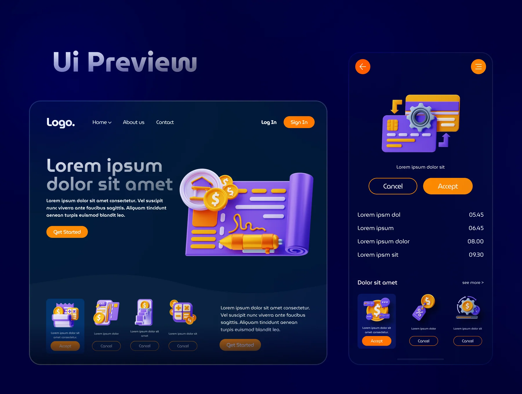 Payment Transaction 3D Icon Set 5