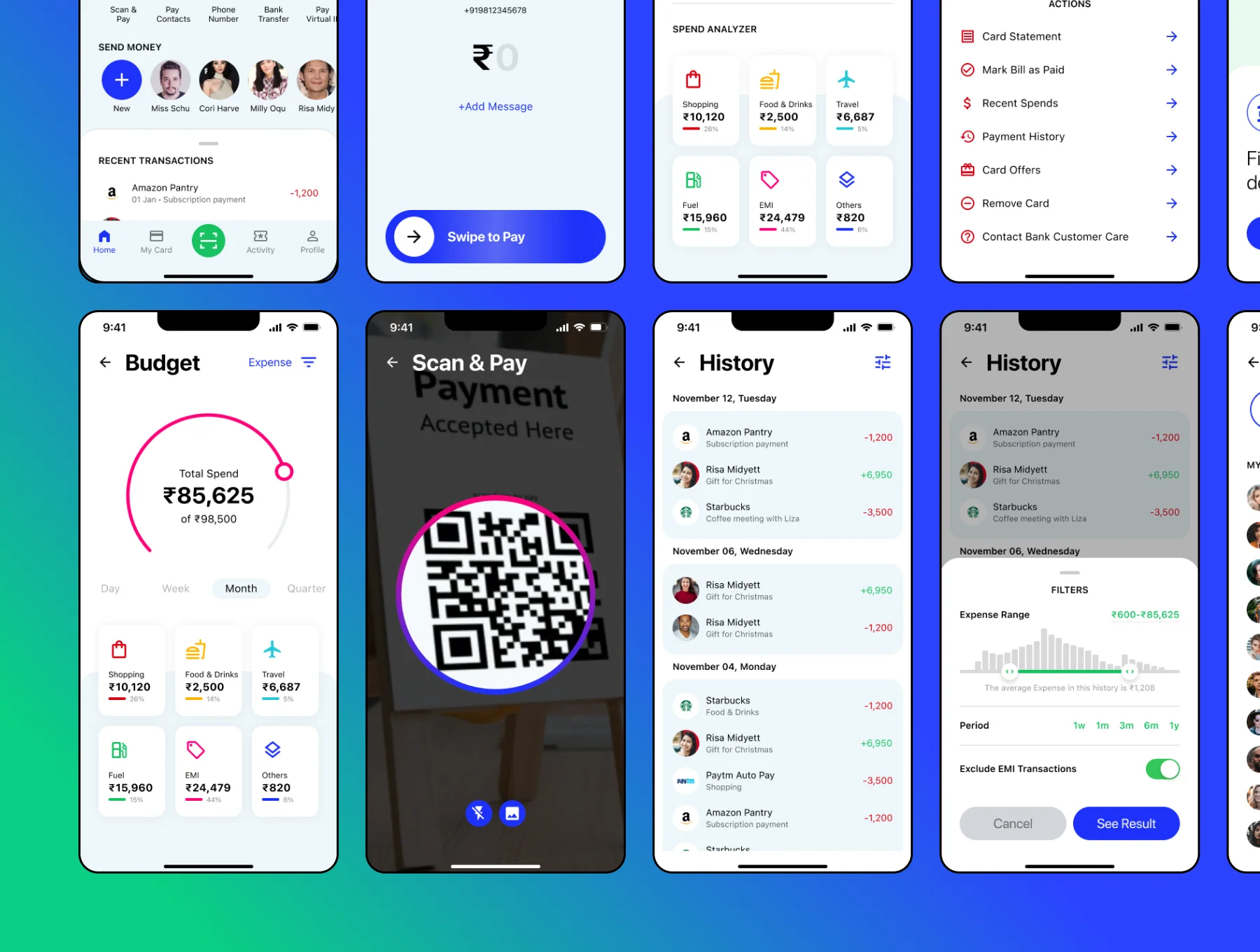 Payment Wallet App Figma UI Kit - V2 2