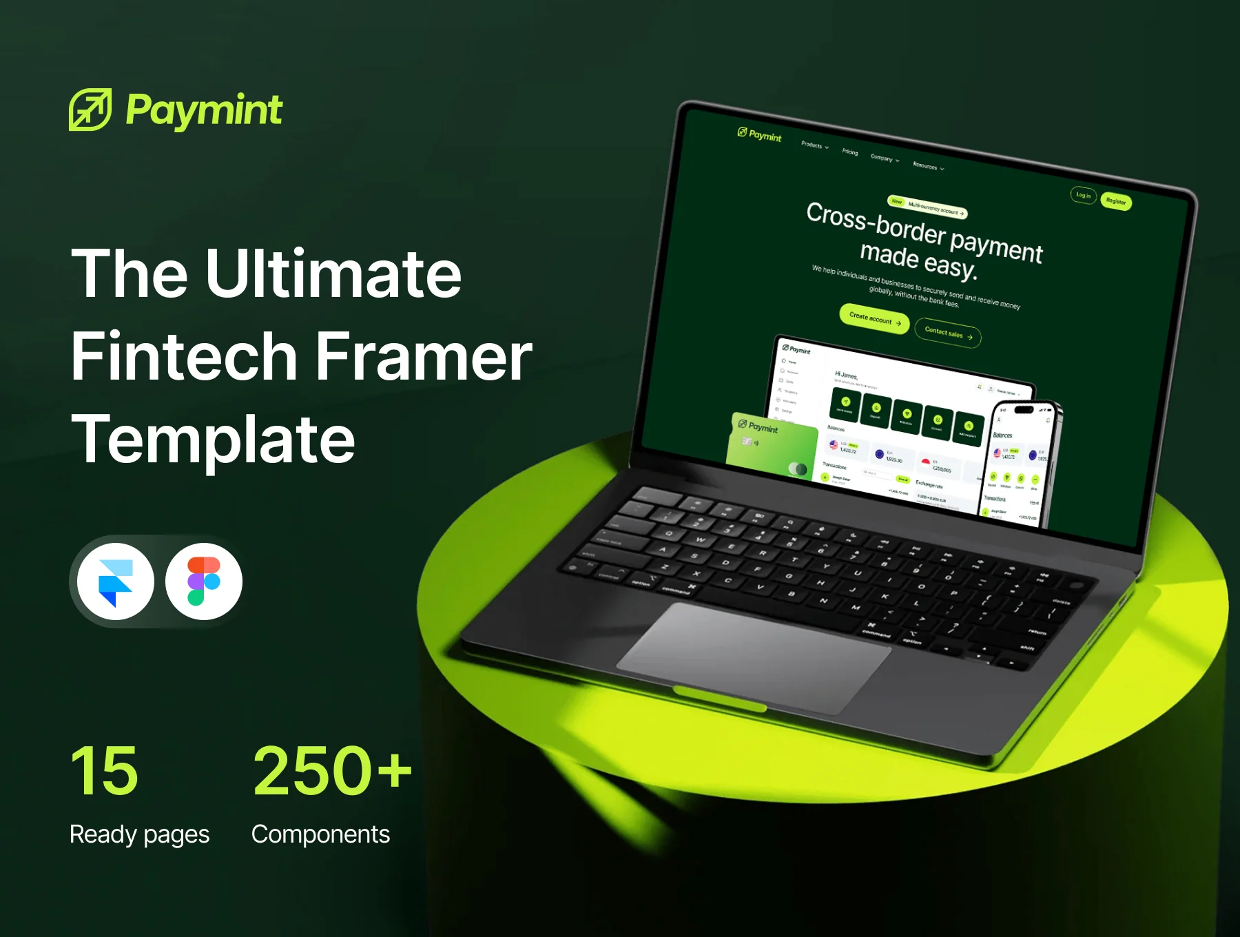 Paymint - Ultimate Fintech Framer Template