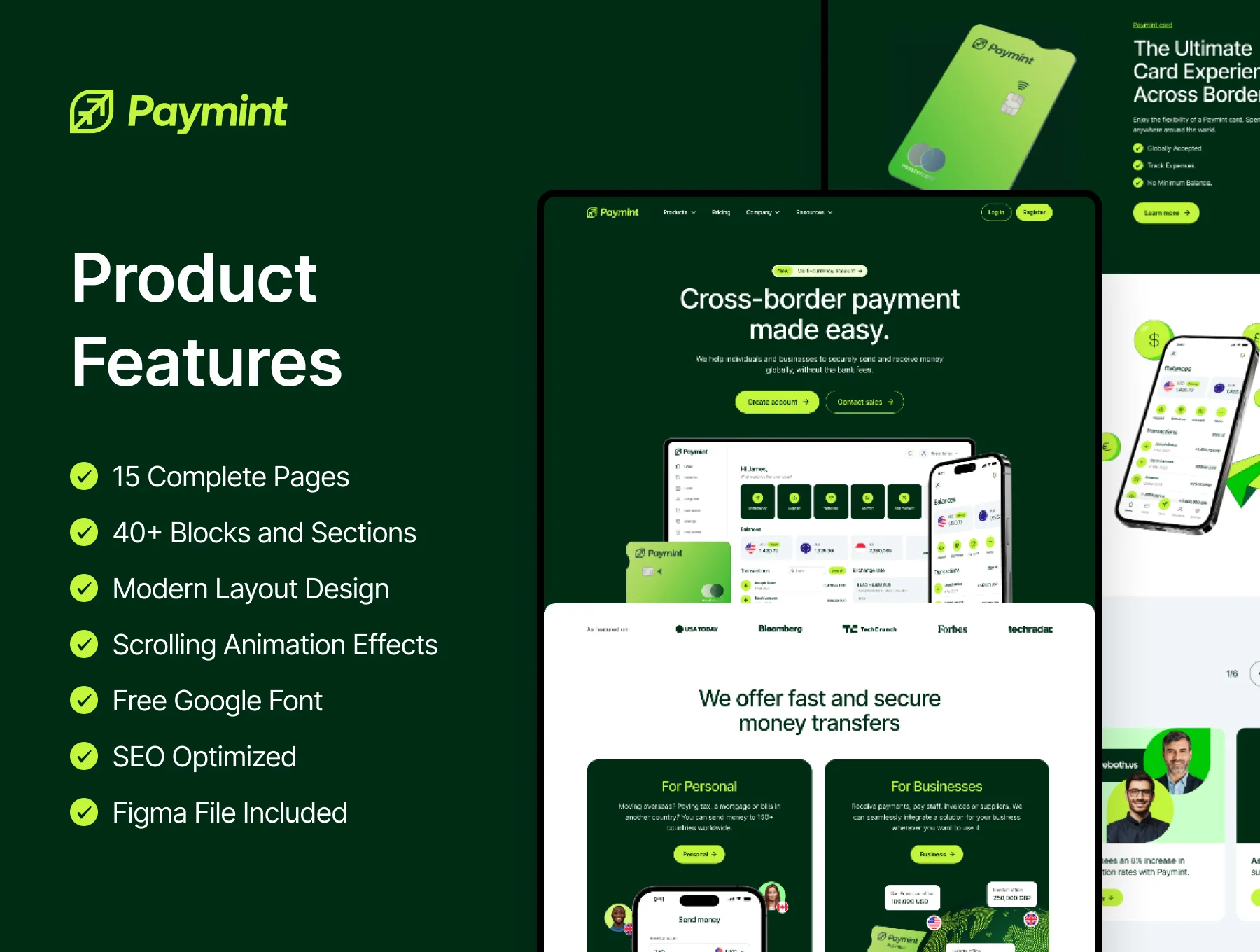 Paymint - Ultimate Fintech Framer Template 2