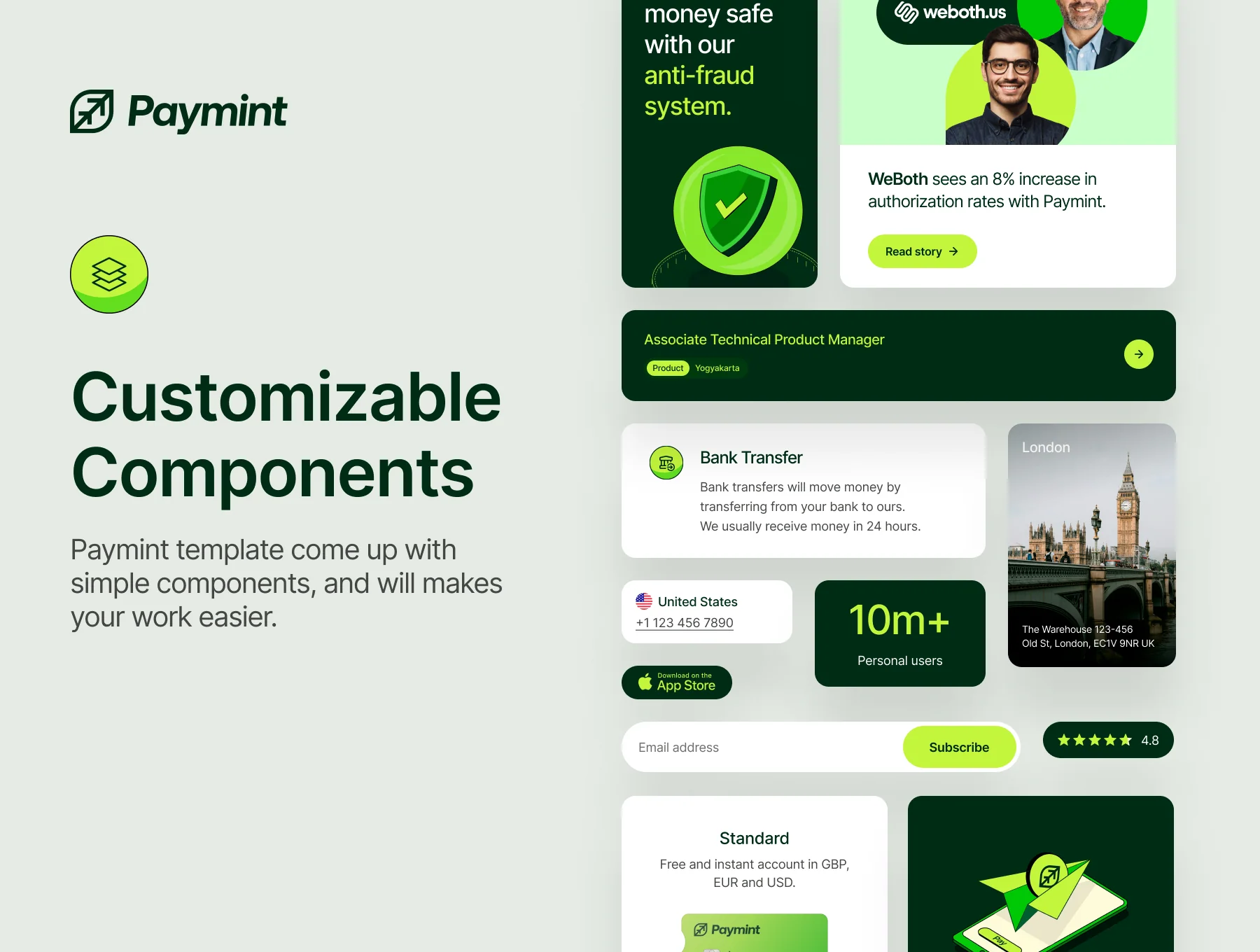 Paymint - Ultimate Fintech Framer Template 4