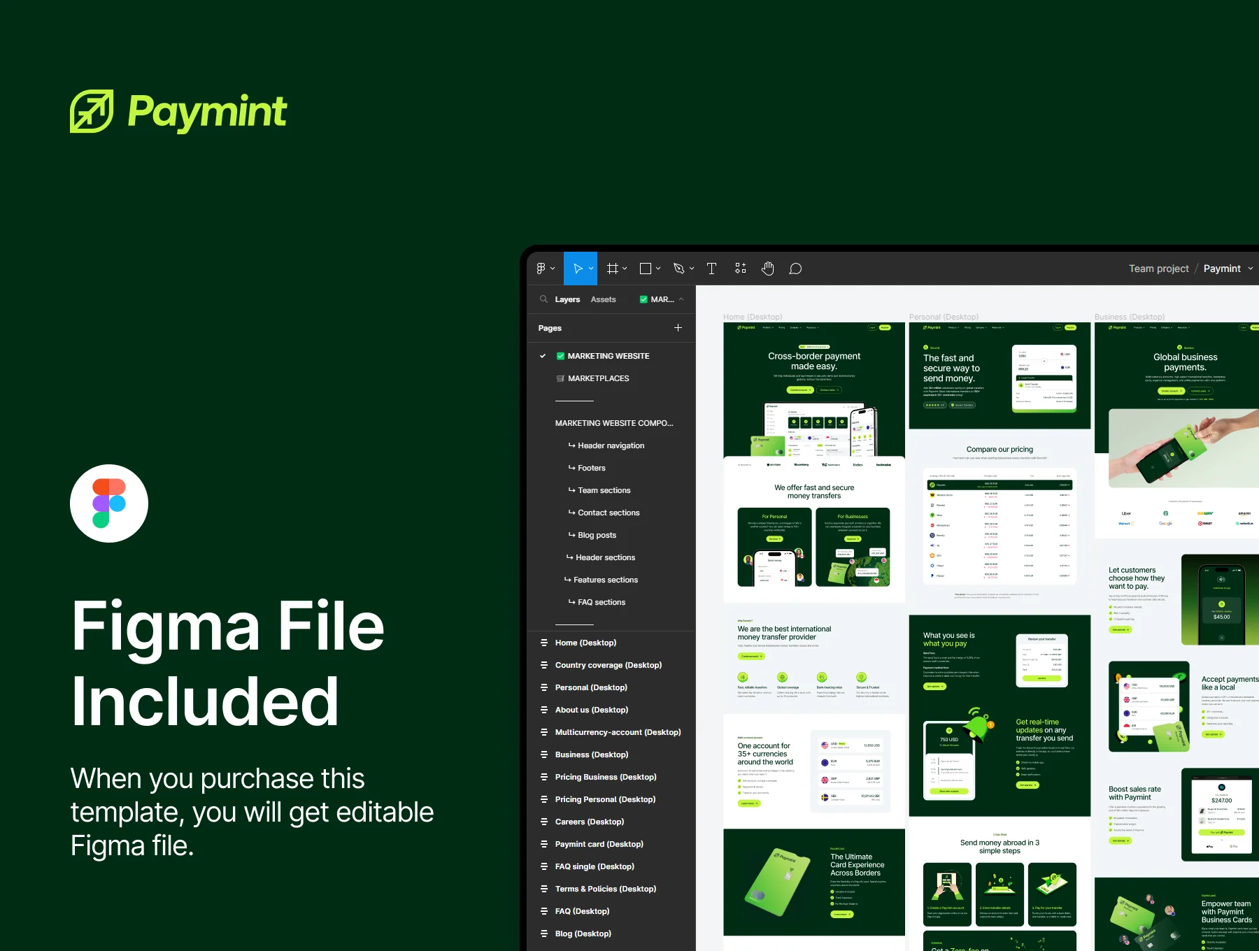 Paymint - Ultimate Fintech Framer Template 6