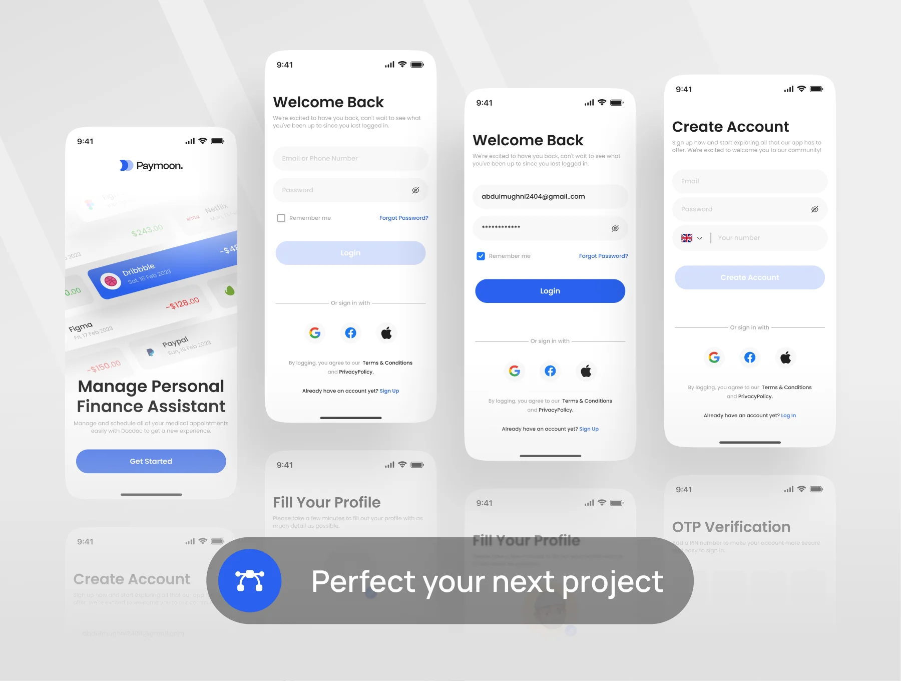 Paymoon - Finance App UI KIT 5