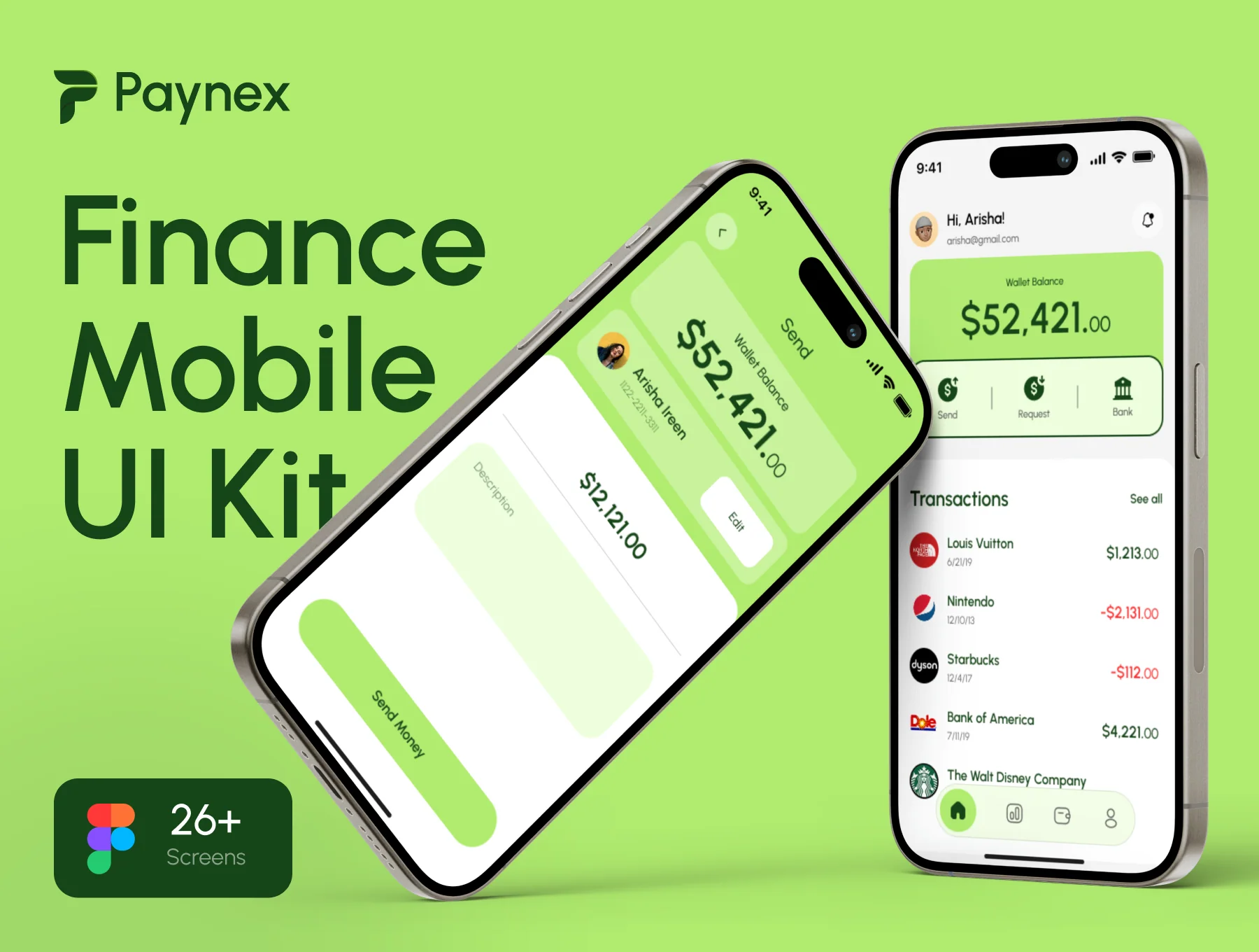 Paynex - Finance Mobile App UI KIT
