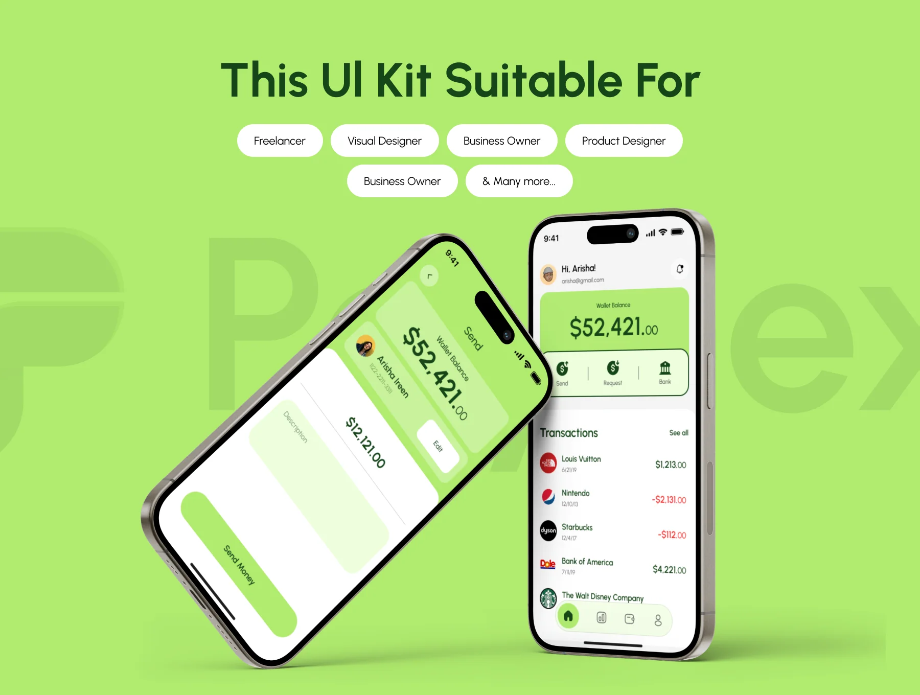 Paynex - Finance Mobile App UI KIT 4