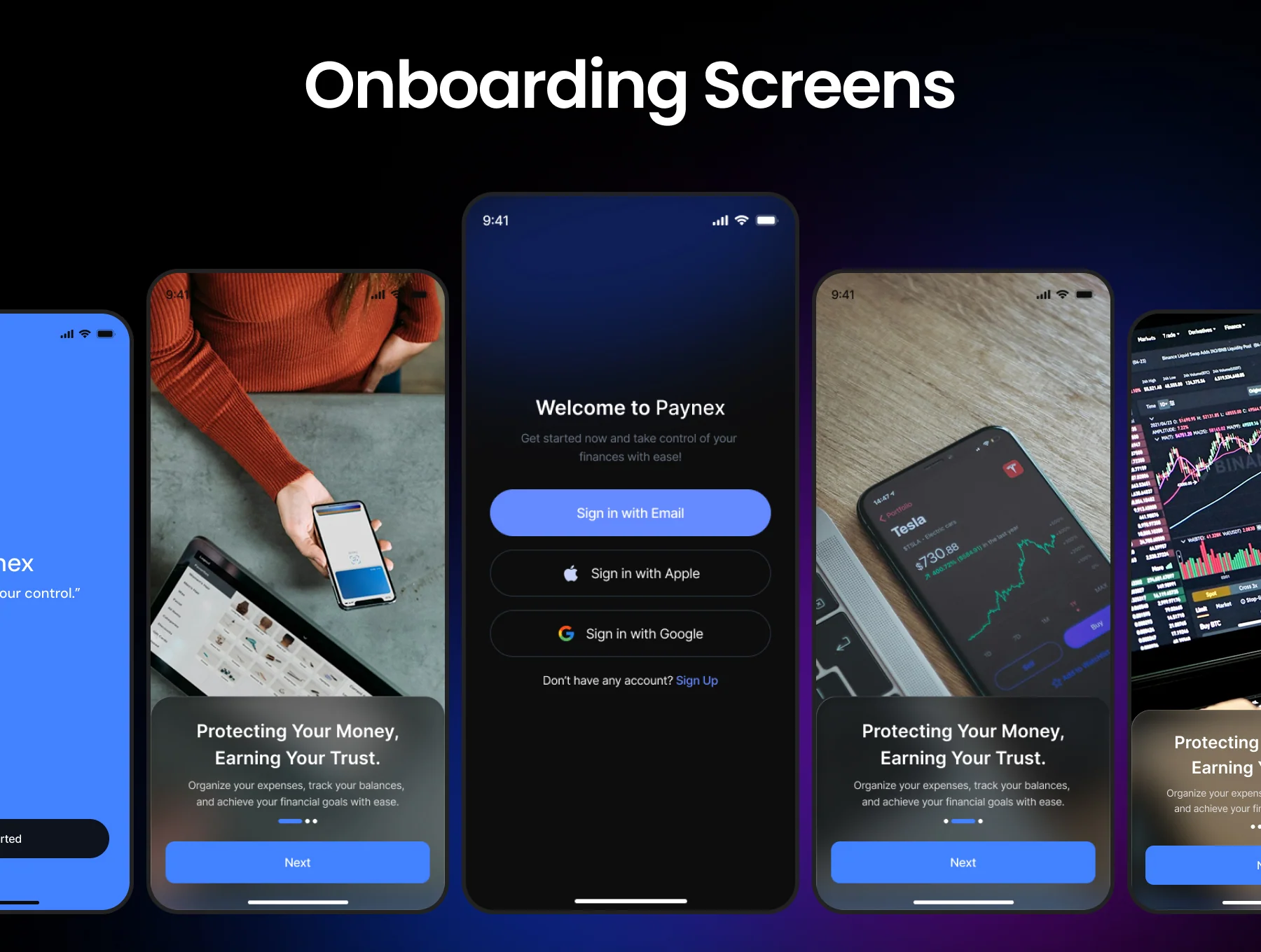 Paynex Fintech Mobile App UI kit 3
