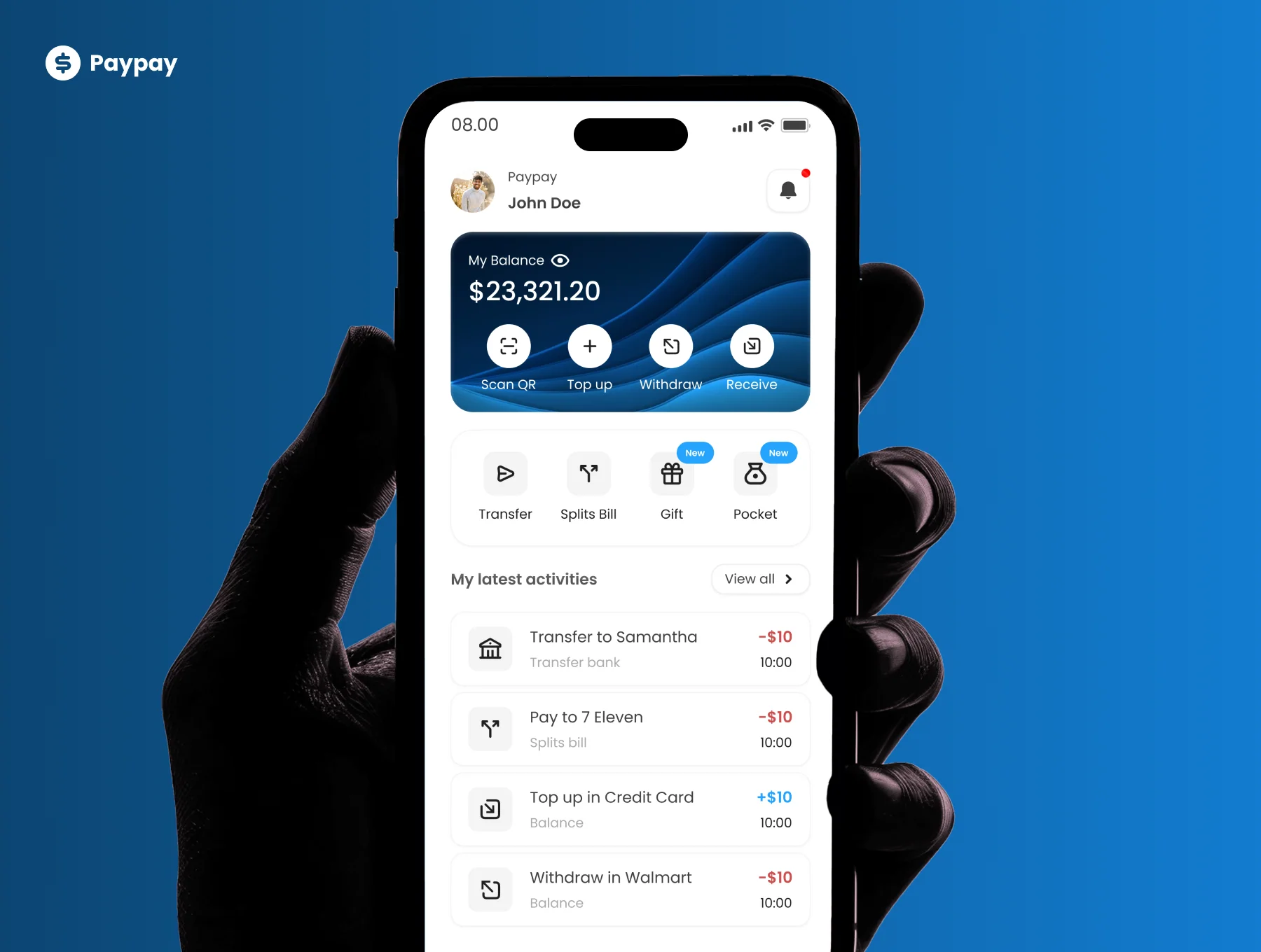 Paypay - Digital Wallet App UI Kit 4