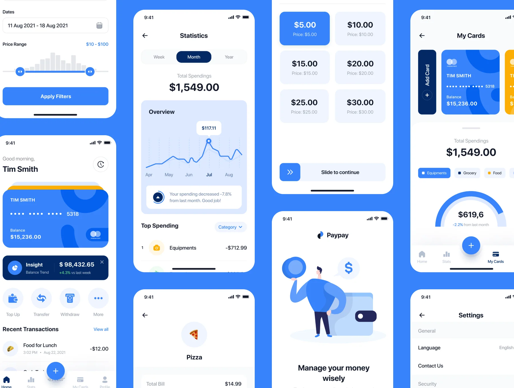 Paypay - E-Wallet App UI Kit 5