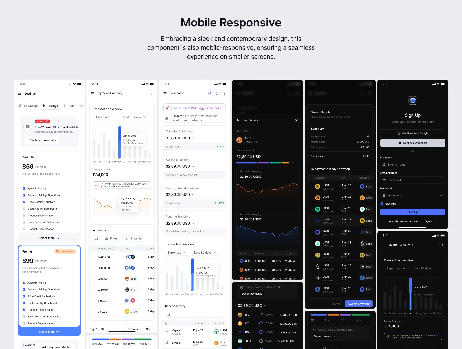 PayPilot — Fintech & Crypto Treasury Management SaaS UI Kit 2
