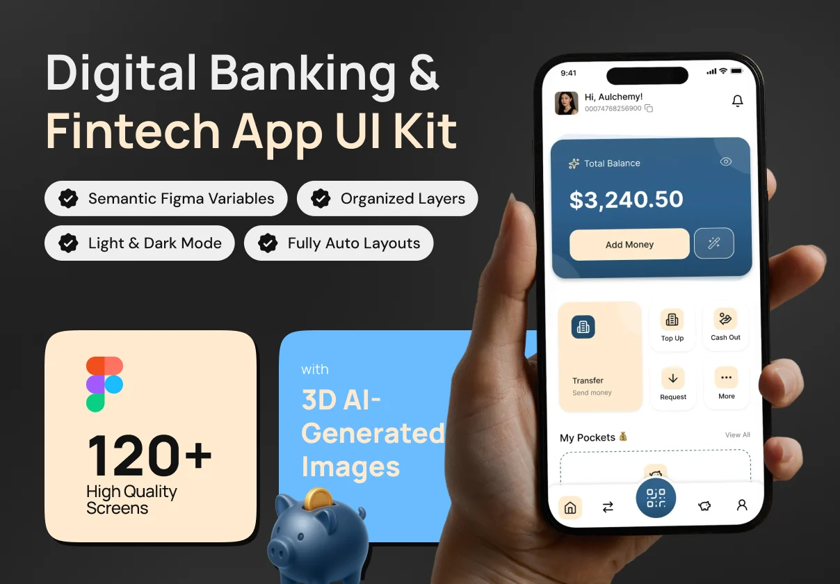 Payple - Digital Banking & Fintech App UI Kit