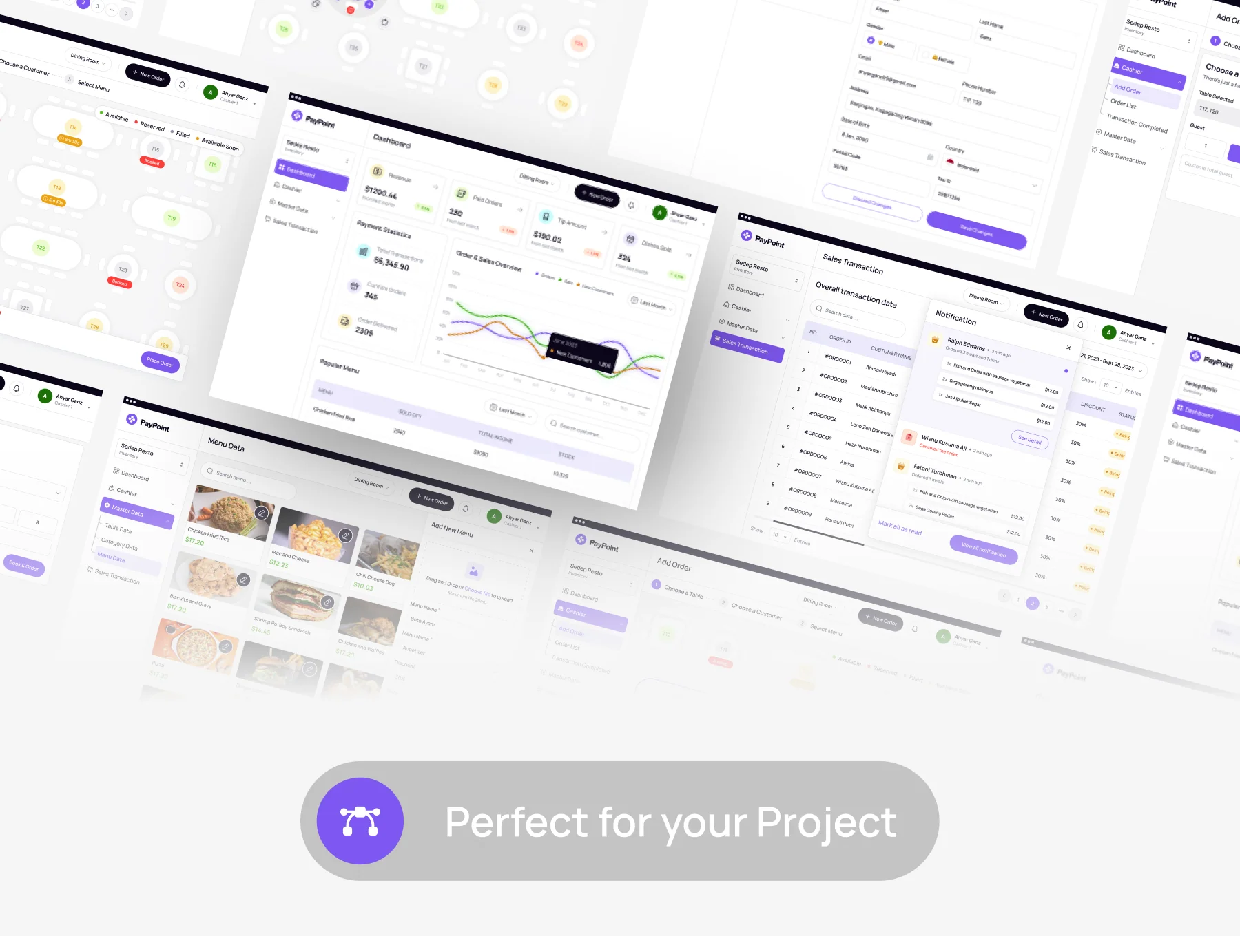 PayPoint - Point of Sales Dashboard UI KIT 7
