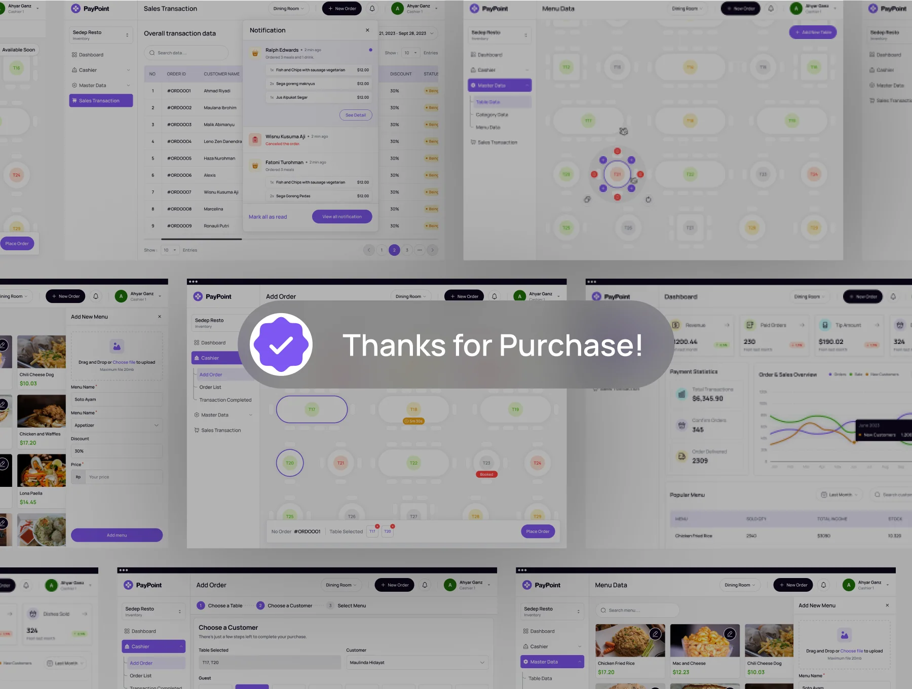 PayPoint - Point of Sales Dashboard UI KIT 8