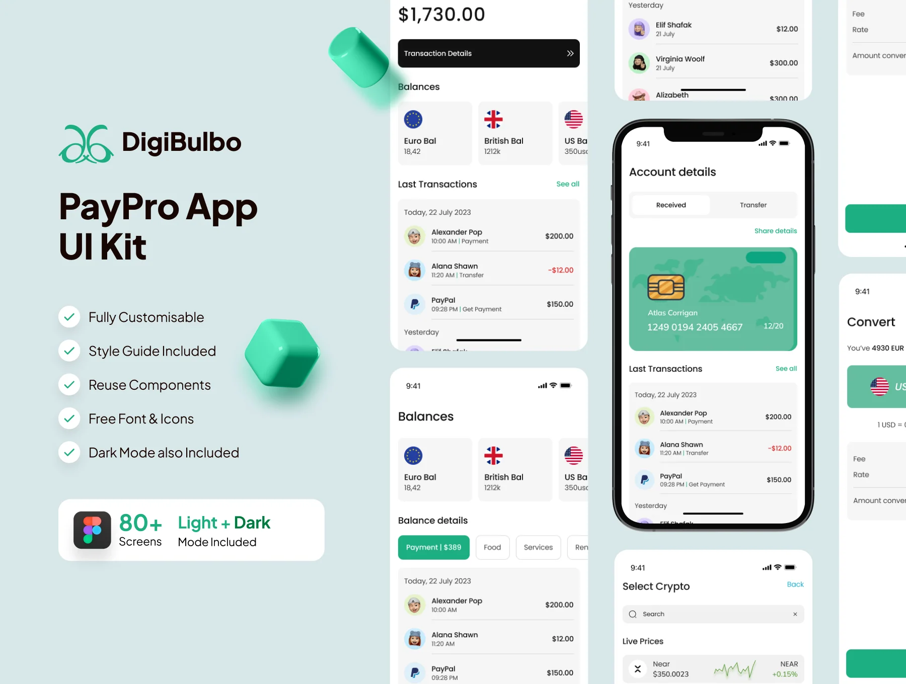 Paypro - Finance App UI Kit