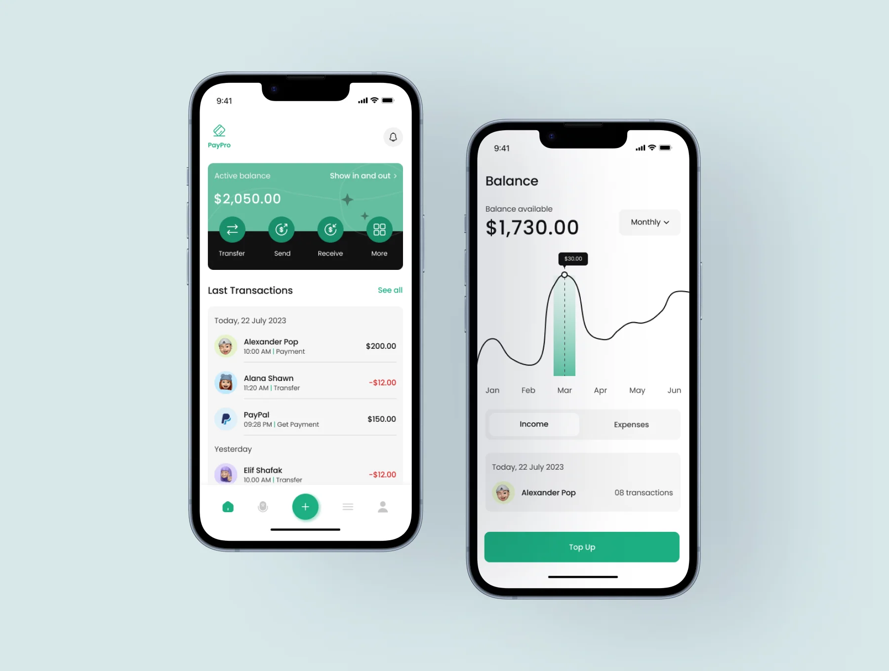 Paypro - Finance App UI Kit 4