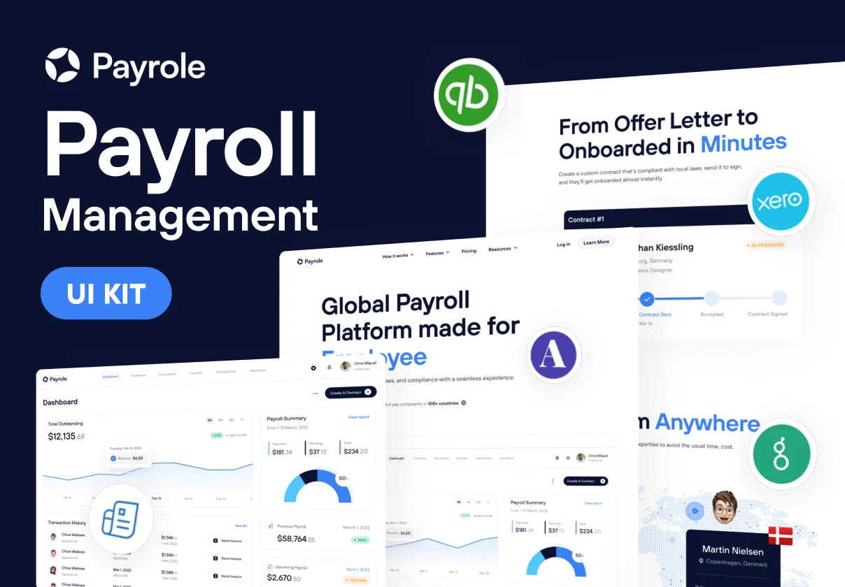Payrole - Payroll Management Web UI Kit