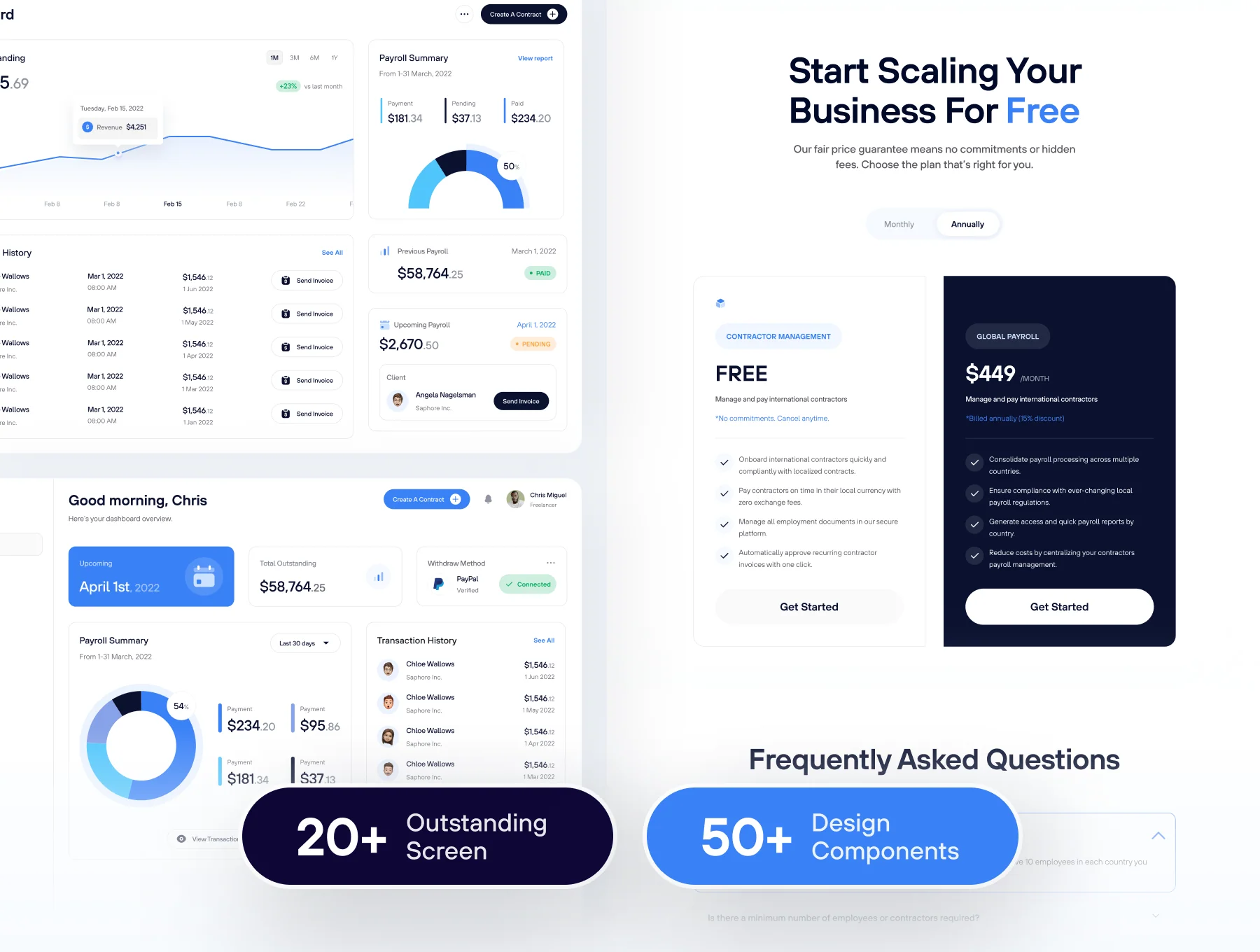 Payrole - Payroll Management Web UI Kit 6