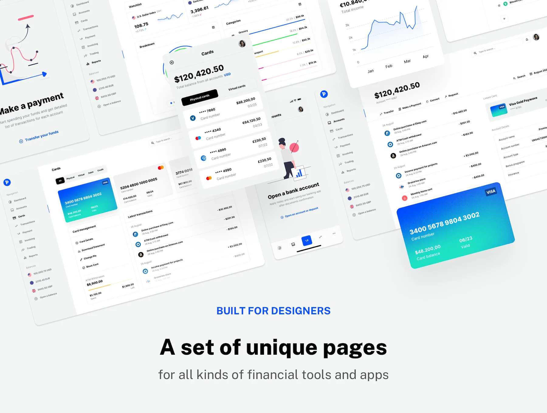 Paysa - UI kit for FinTech Startups, Banking, and Finance Apps 2