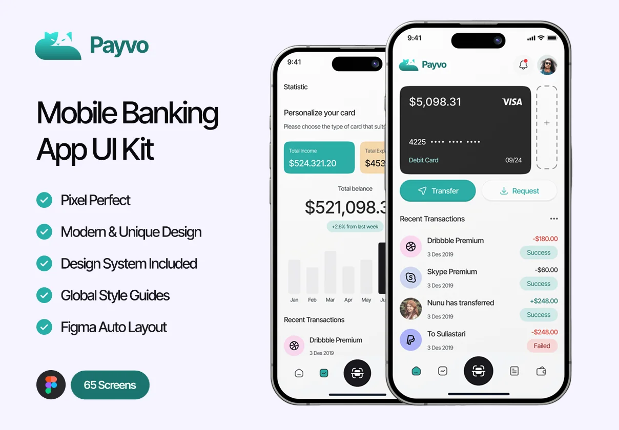 Payvo - Mobile Banking App